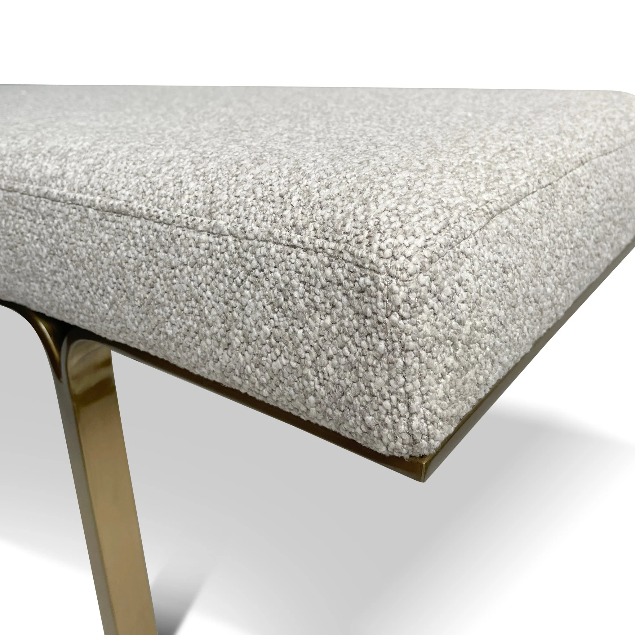 Brittan 1.5m Brushed Gold Ottoman - Clay Grey - Image 21