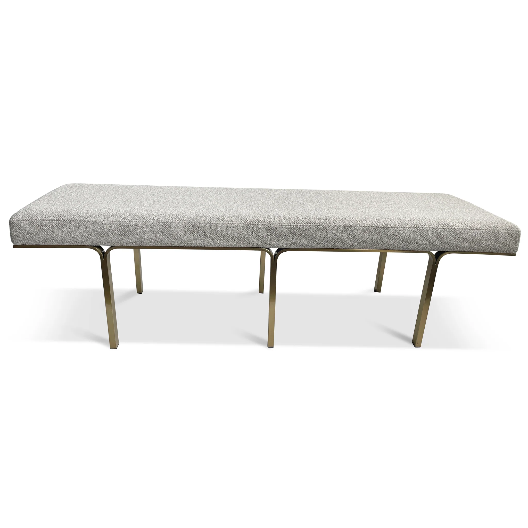 Brittan 1.5m Brushed Gold Ottoman - Clay Grey - Image 28