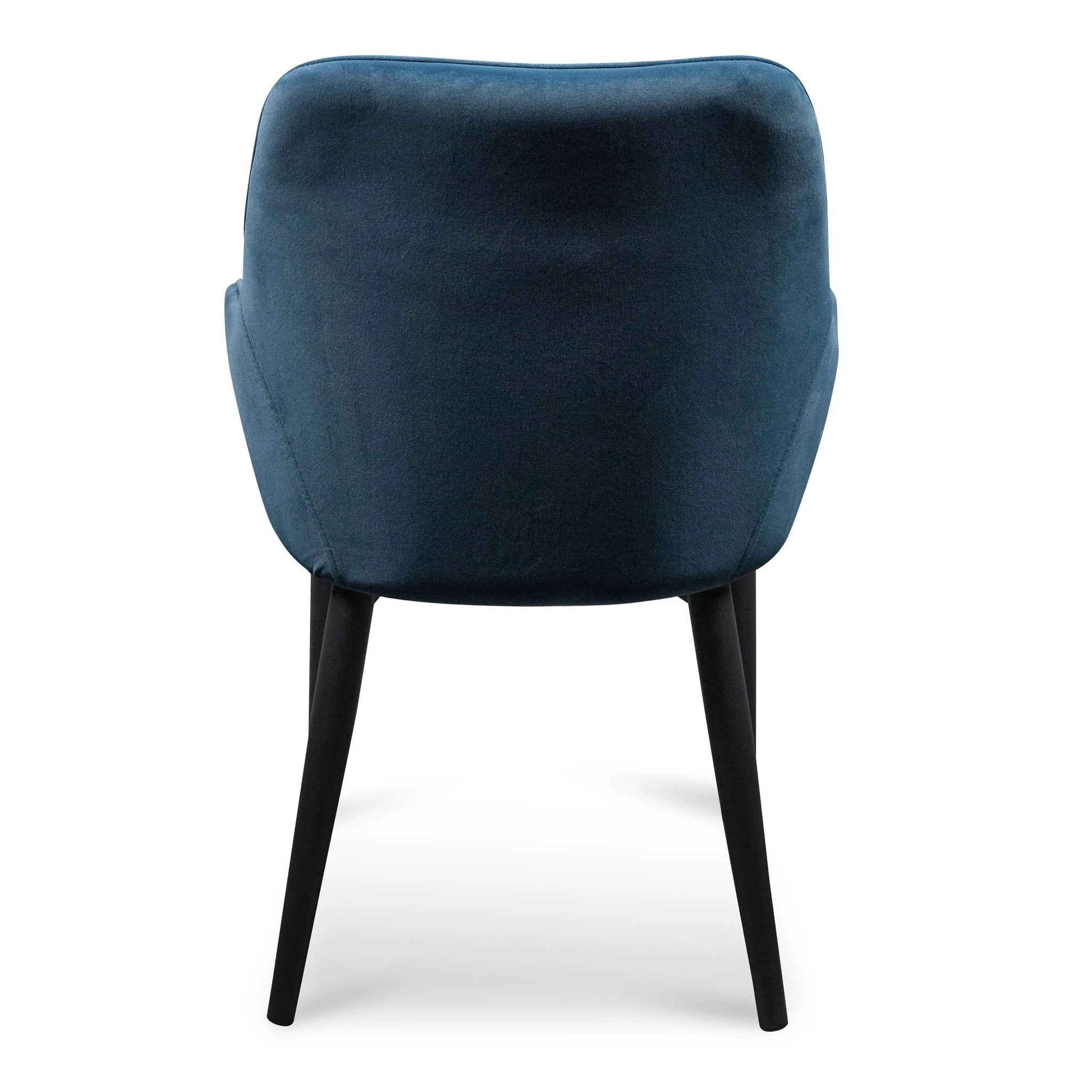 Acosta Dining Chair - Navy Blue Velvet in Black Legs - Last One - Image 11