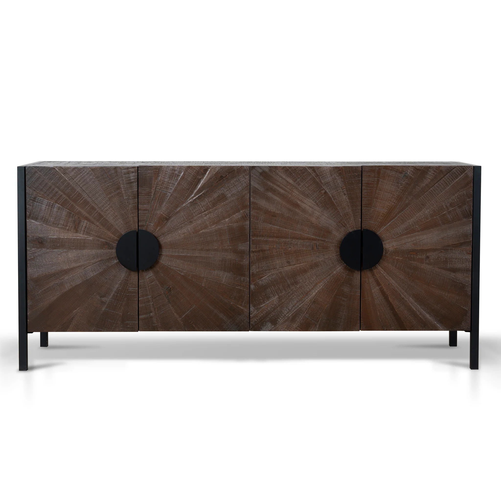 Adaline 1.8m Wooden Buffet Unit - Walnut - Image 2