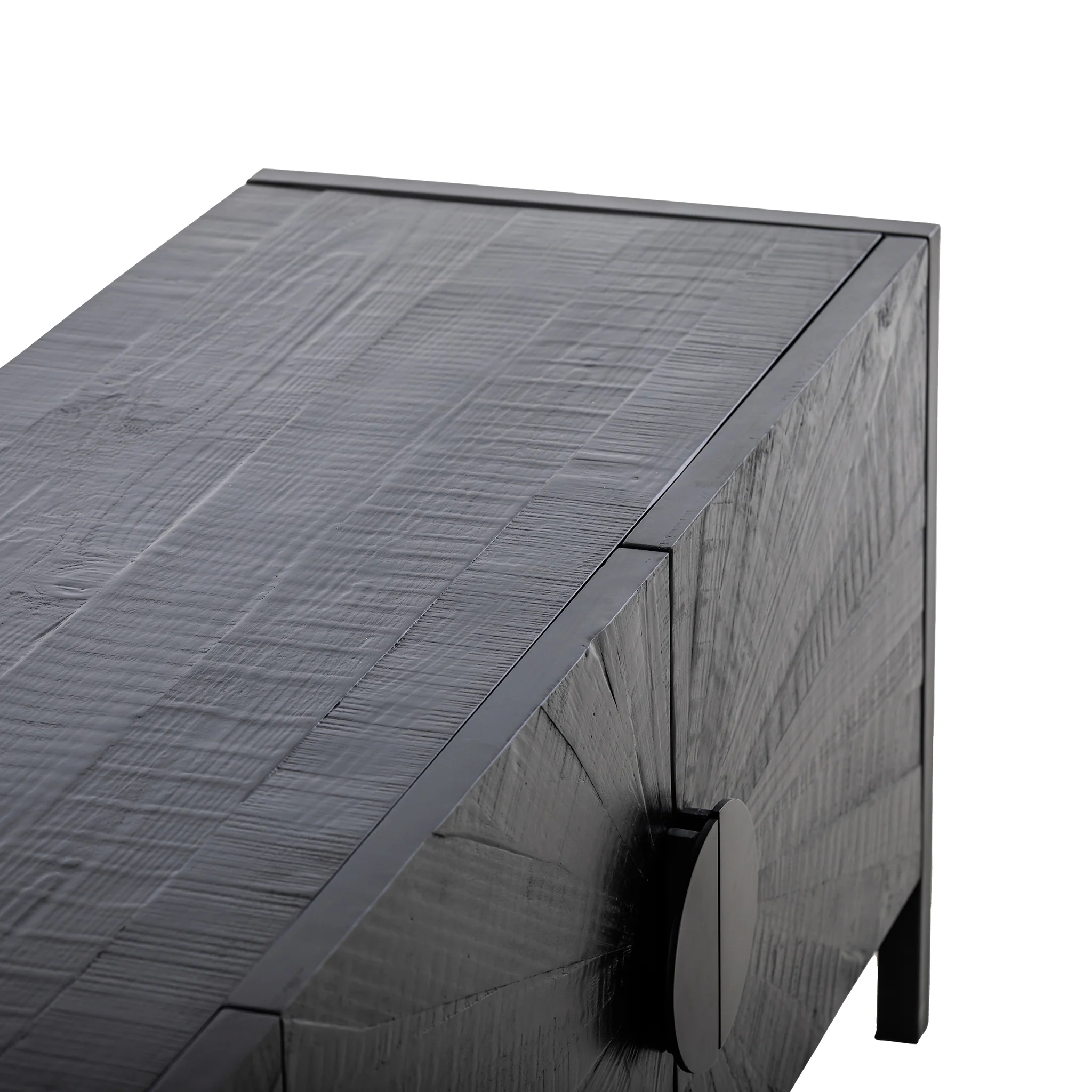 Adaline 2.1m Wooden TV Entertainment Unit - Black - Image 20