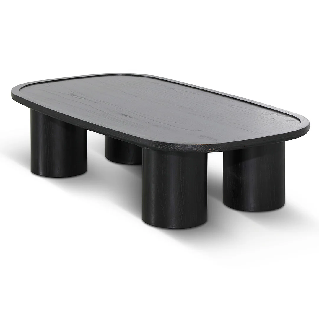 Adam 1.4m Coffee Table - Full Black - Image 4
