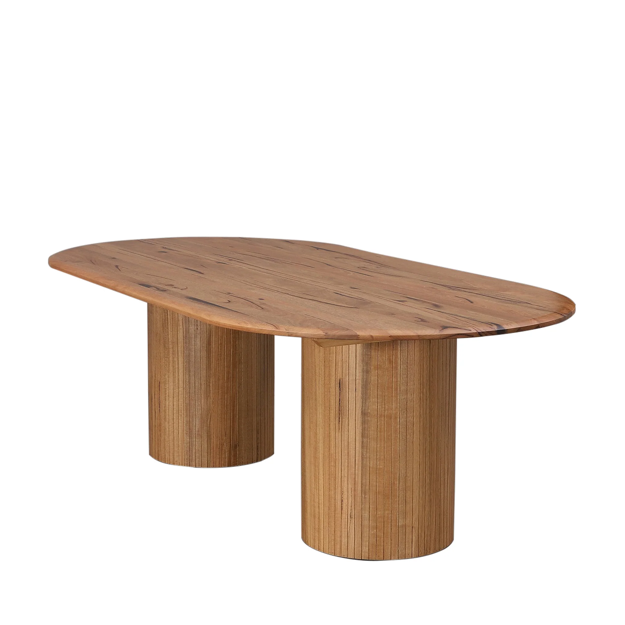 Adsila 2.4m Oval Dining Table - Marri Natural - Image 4
