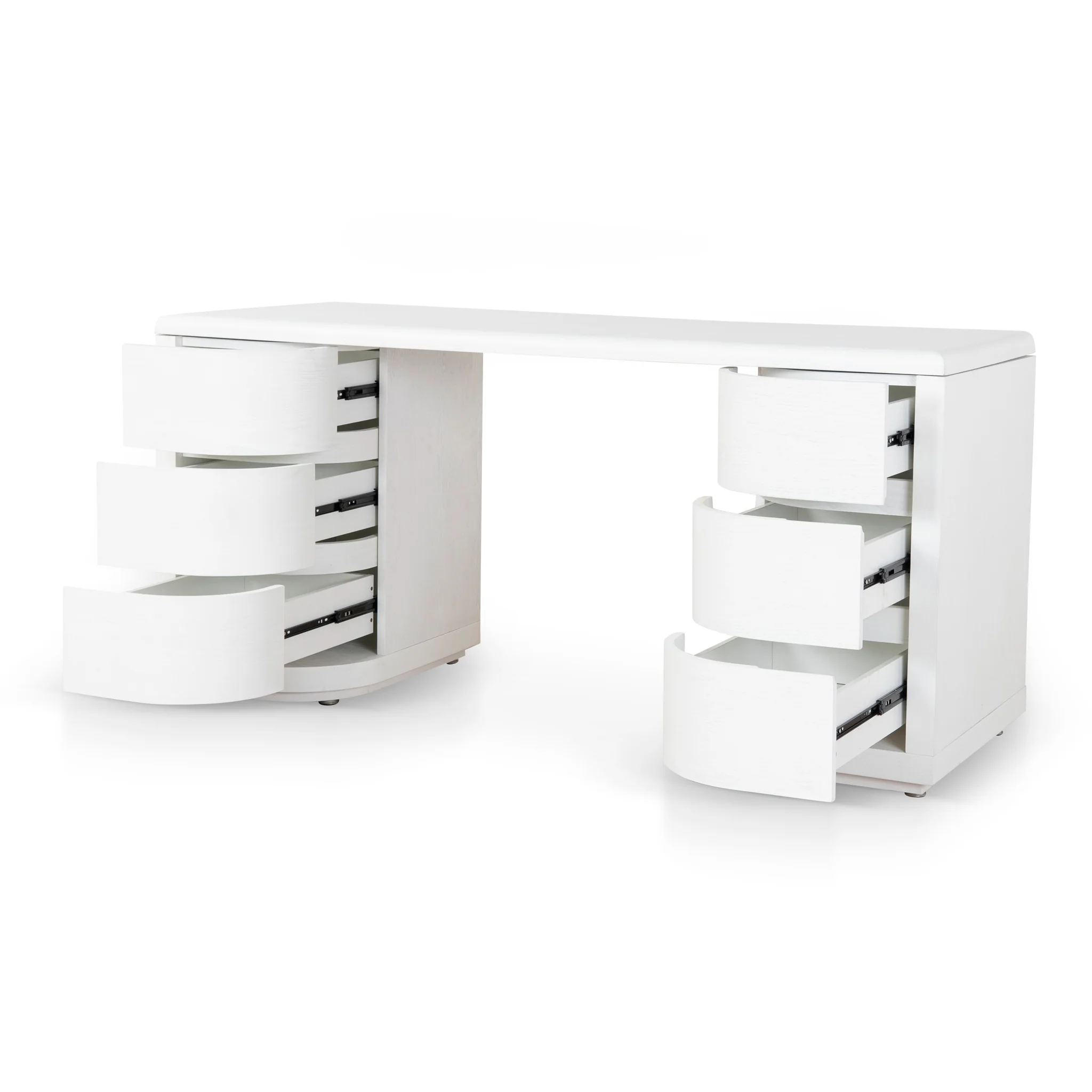 Aiza 1.6m Office Desk - White - Image 6