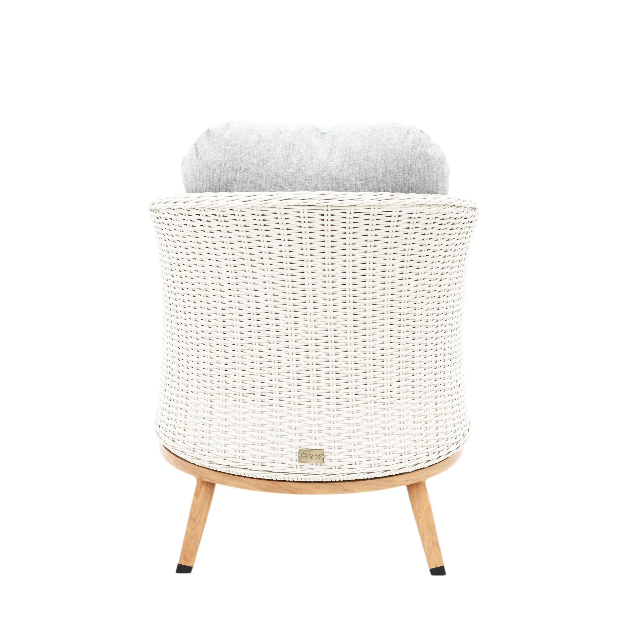 Albert 5pcs Outdoor Lounge Set - White Wicker - Image 11