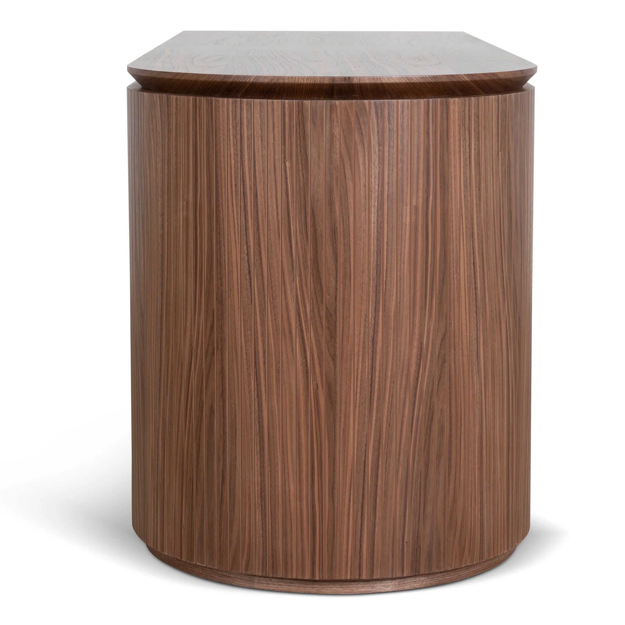 Albina 1.77m Right Drawer Office Desk - Walnut - Image 4