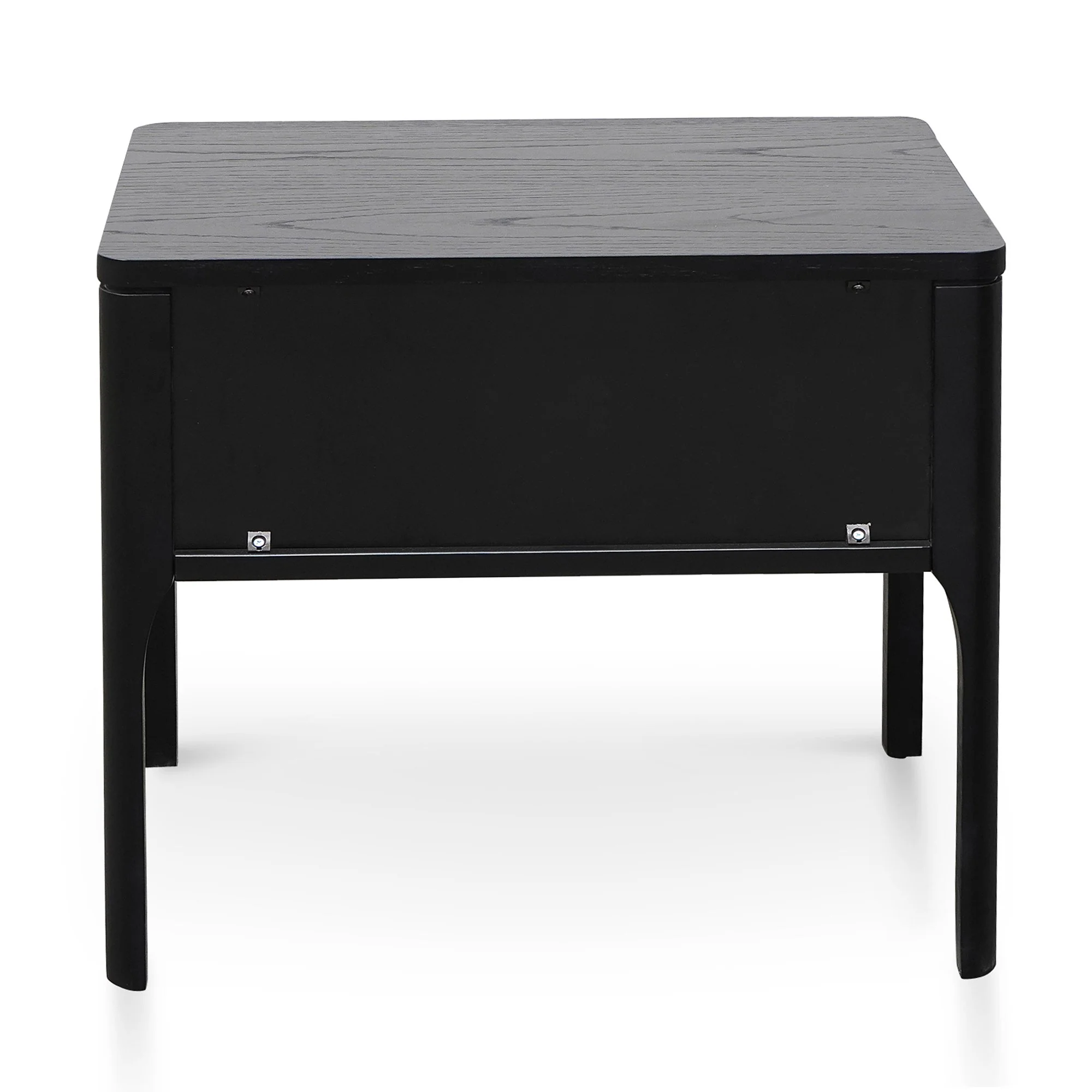 Allison Wooden Bedside Table - Black - Image 4
