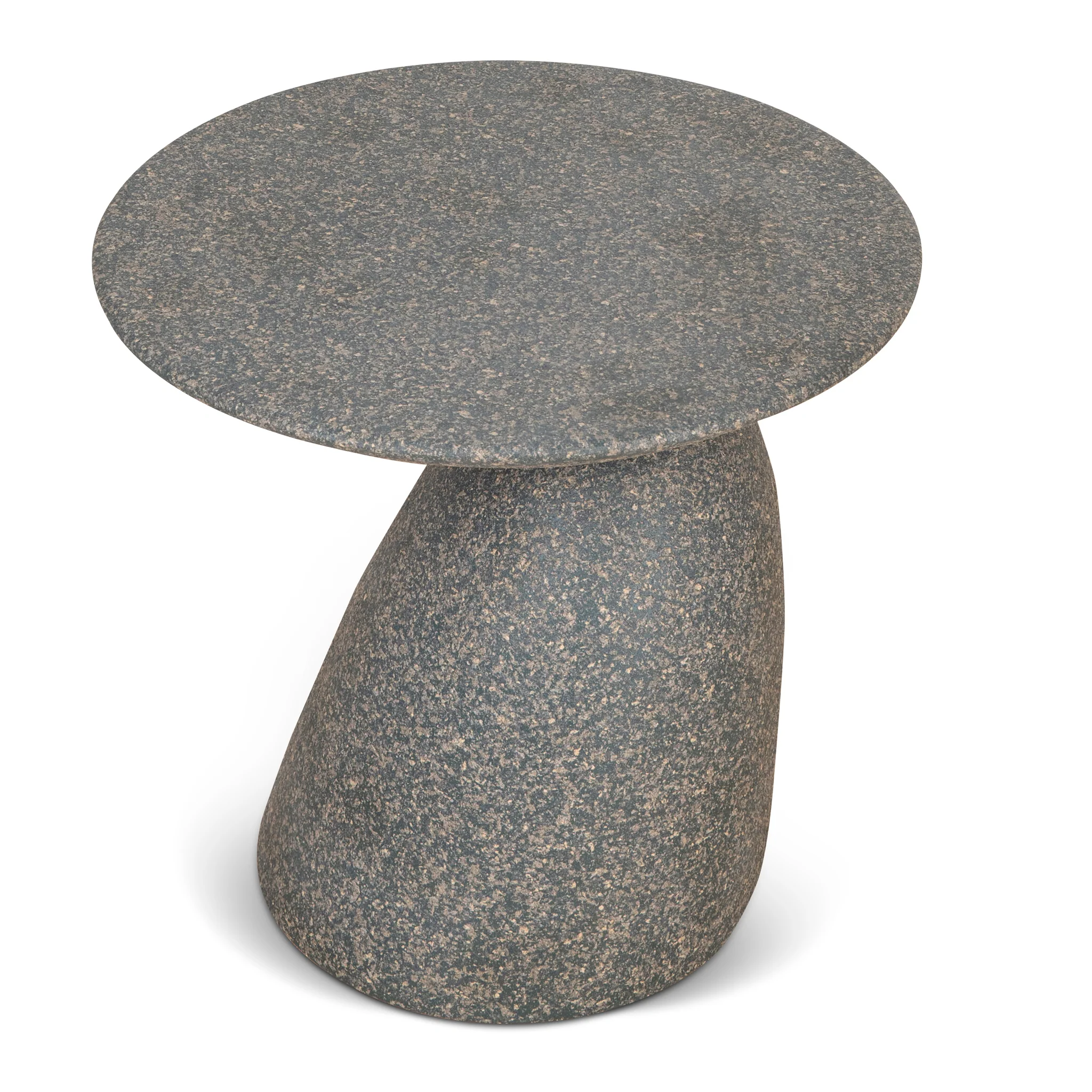 Almas 60cm Fibre Glass Side Table - Charcoal Latte - Image 26