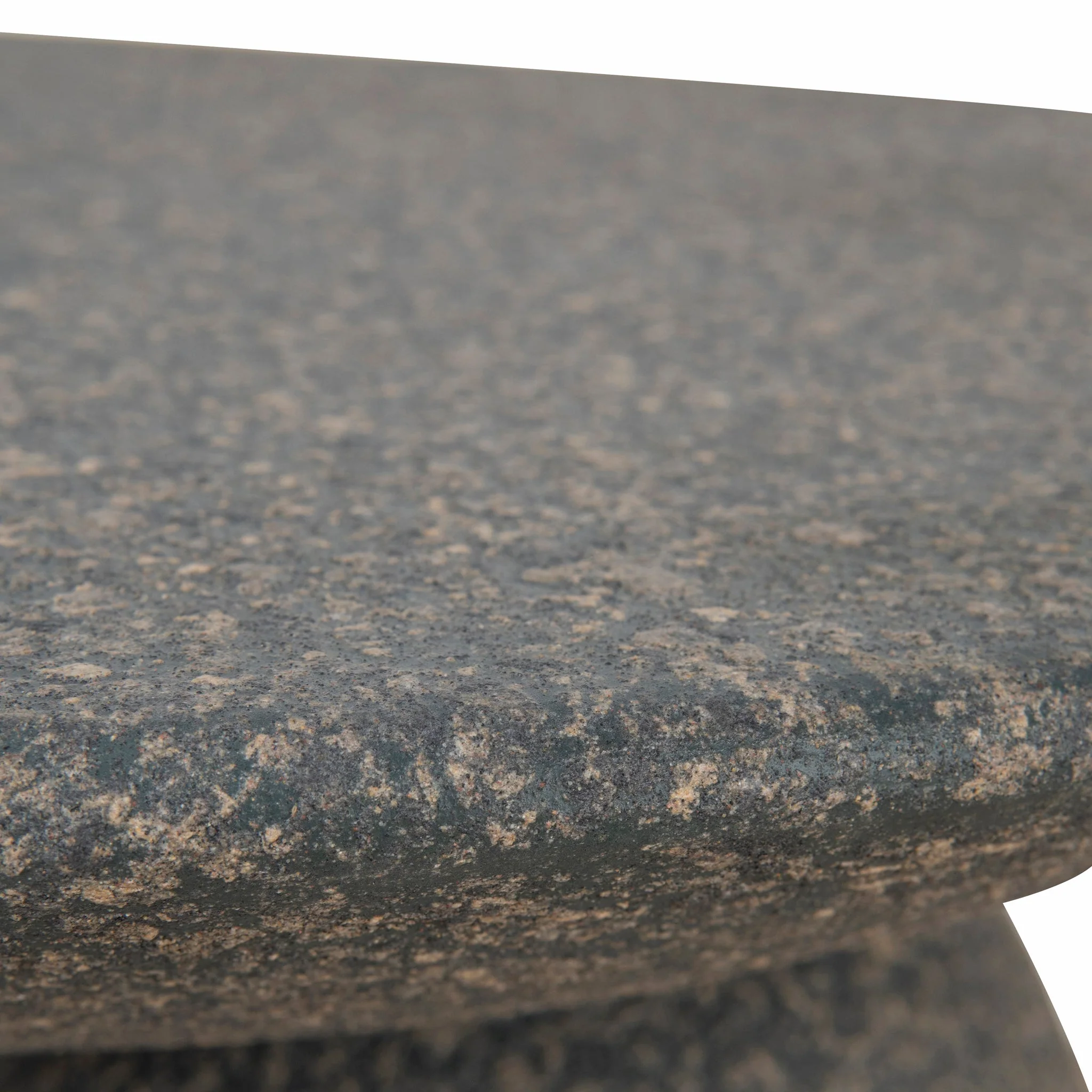 Almas 60cm Fibre Glass Side Table - Charcoal Latte - Image 6
