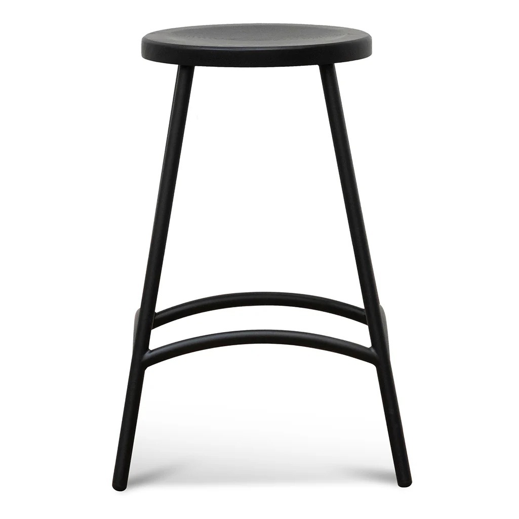 Alondra 65cm Barstool - Full Black - Image 2