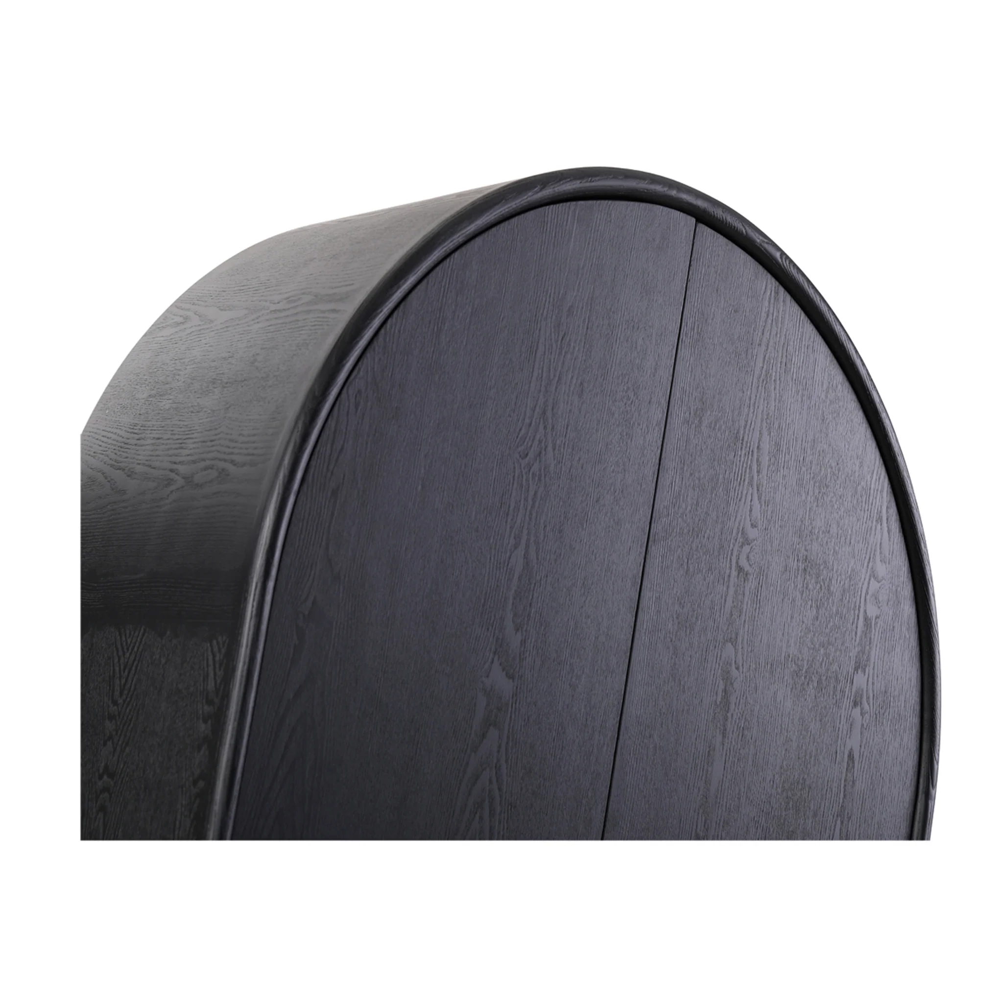 Alora 150cm (H) Ash Curve Cabinet - Full Black - Image 5