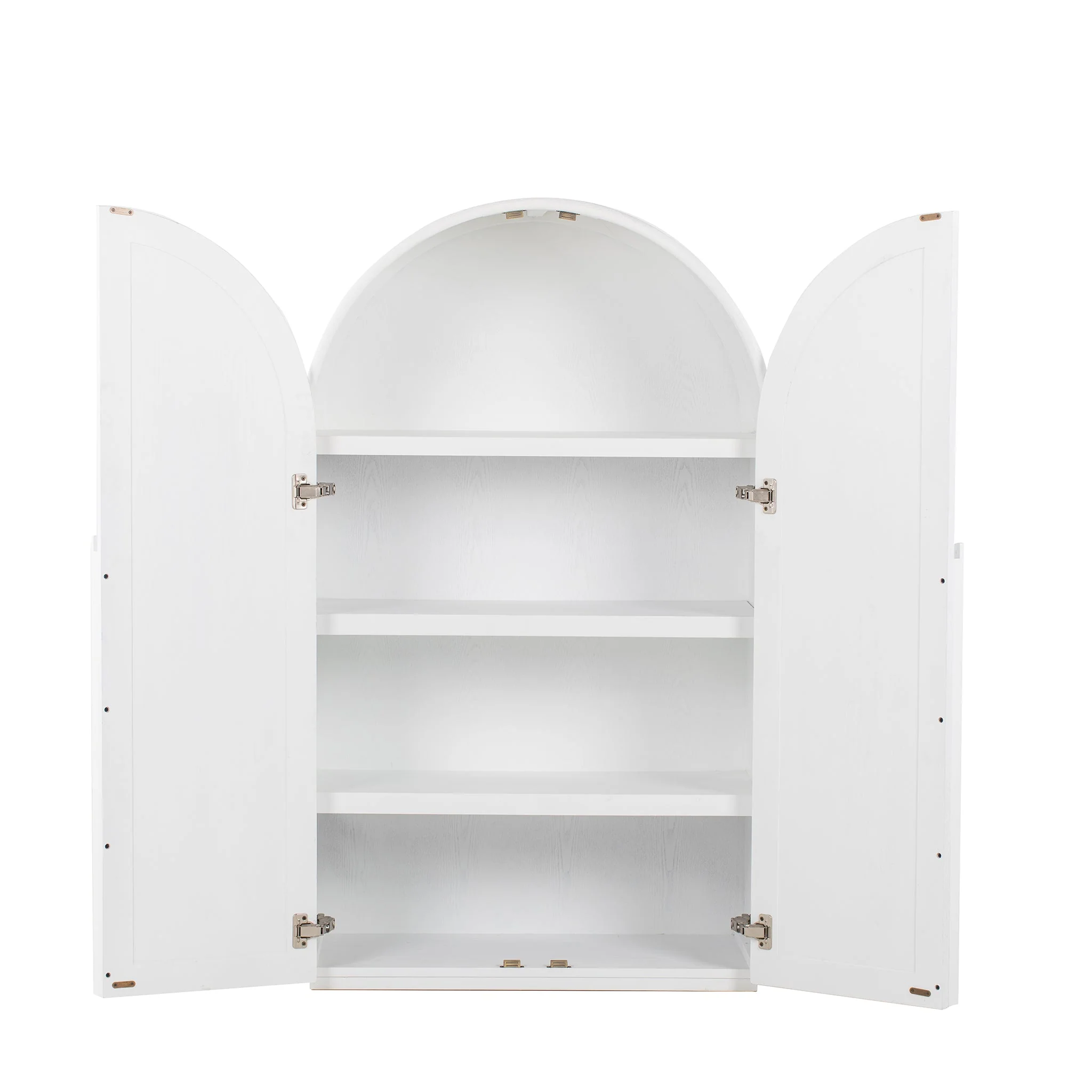 Alora 150cm (H) Ash Curve Cabinet - White - Image 3