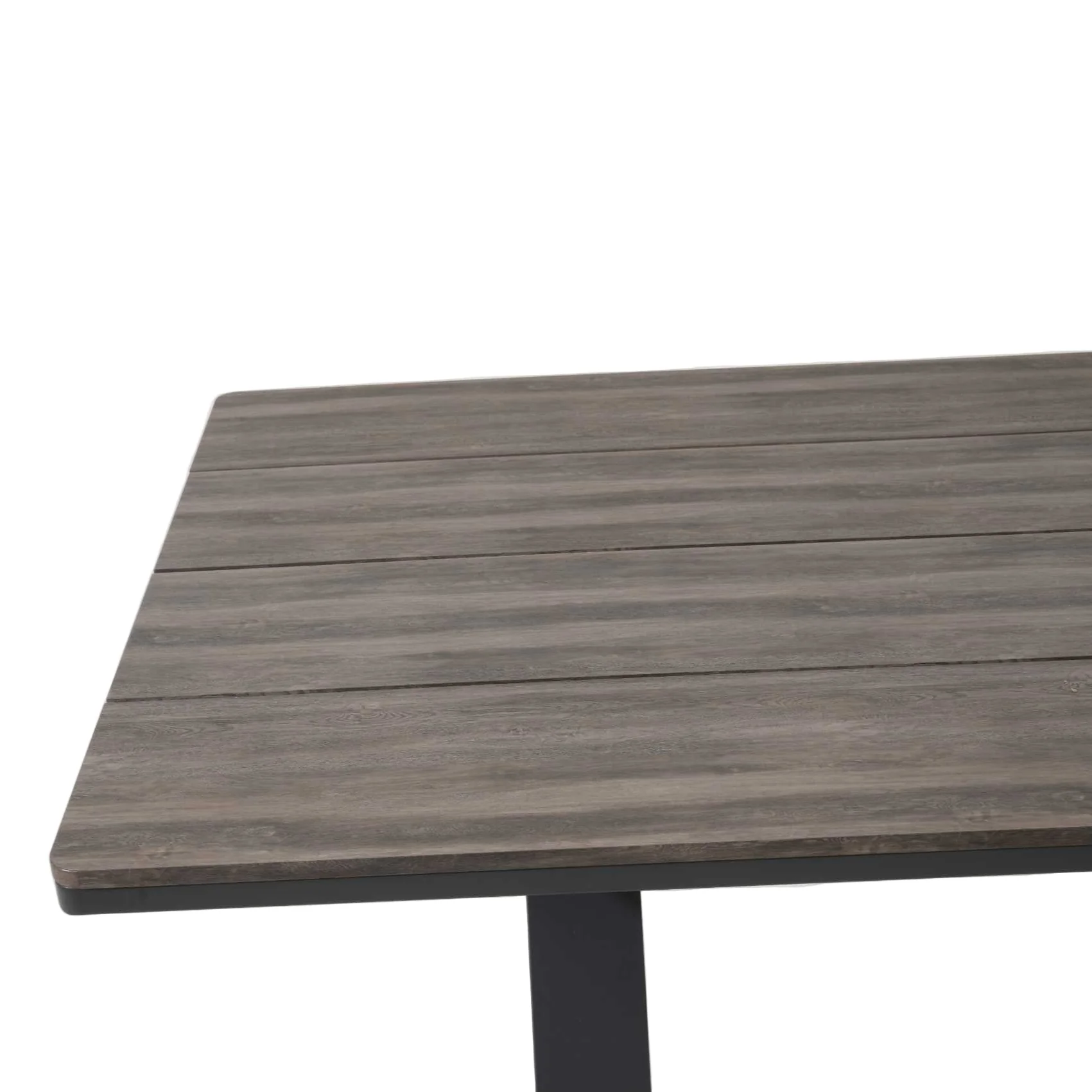 Altona Walnut Outdoor Dining Table - Grey Legs - Image 3