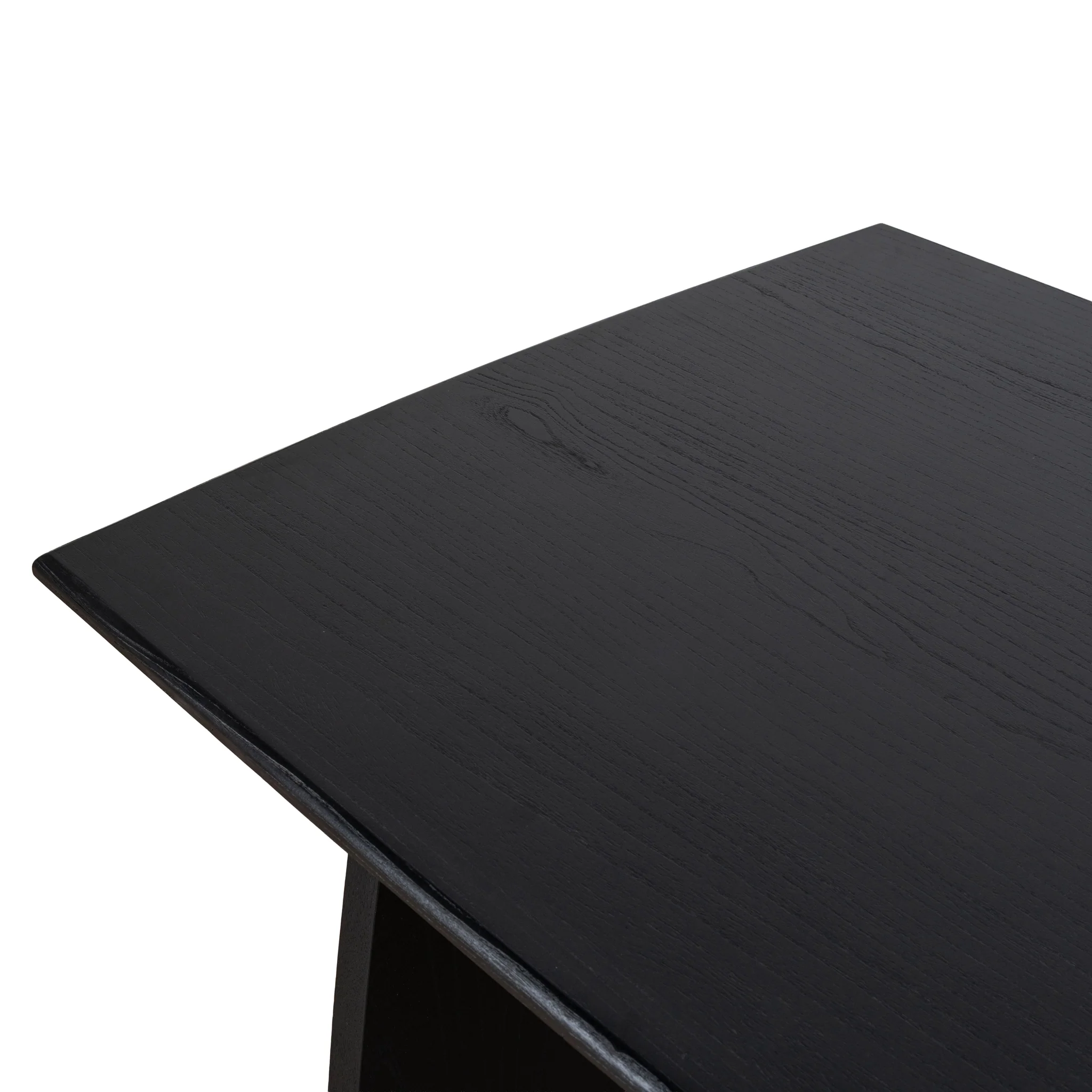 Amano 1.8m Elm Dining Table - Full Black - Image 13