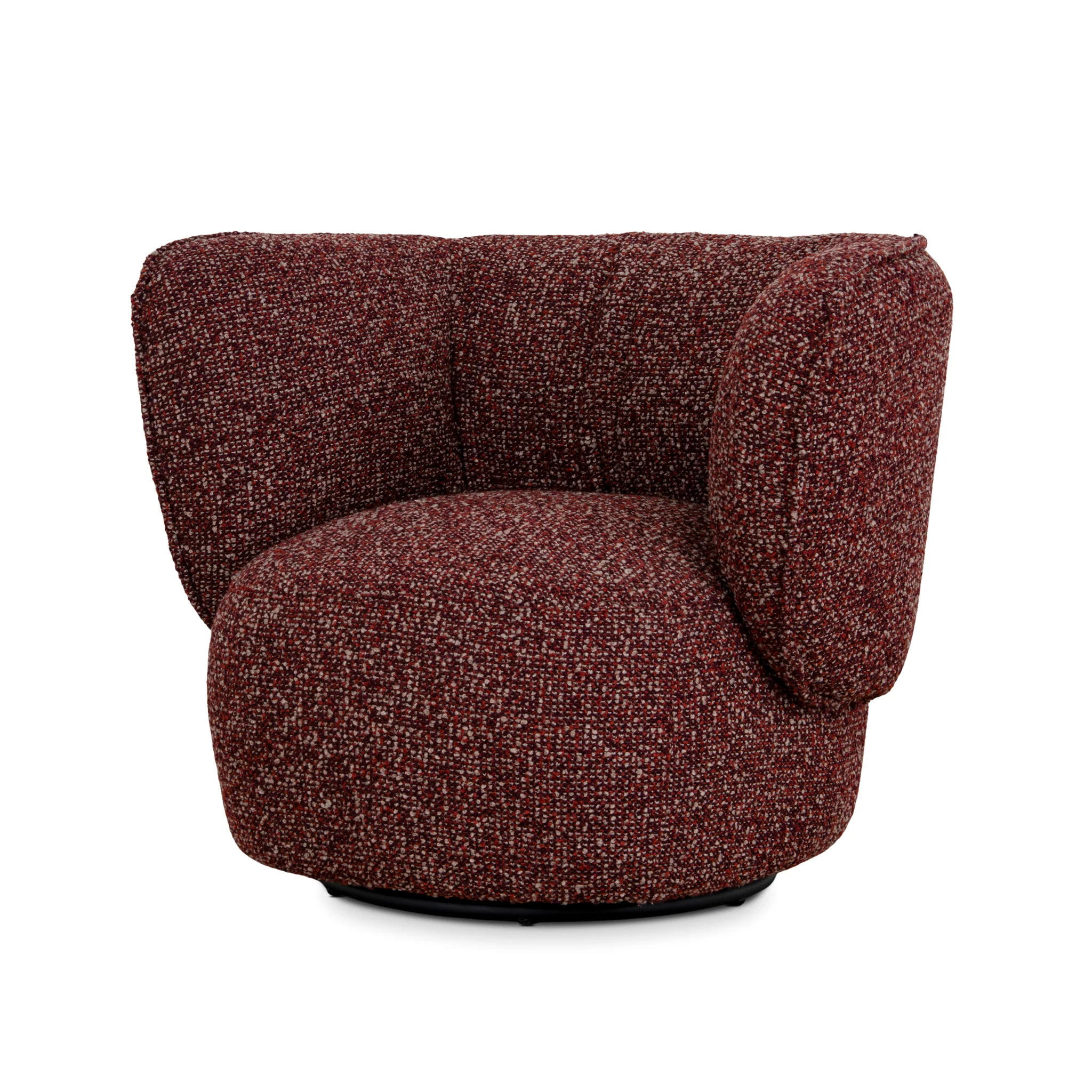 Amara Swivel Armchair - Autumn Red