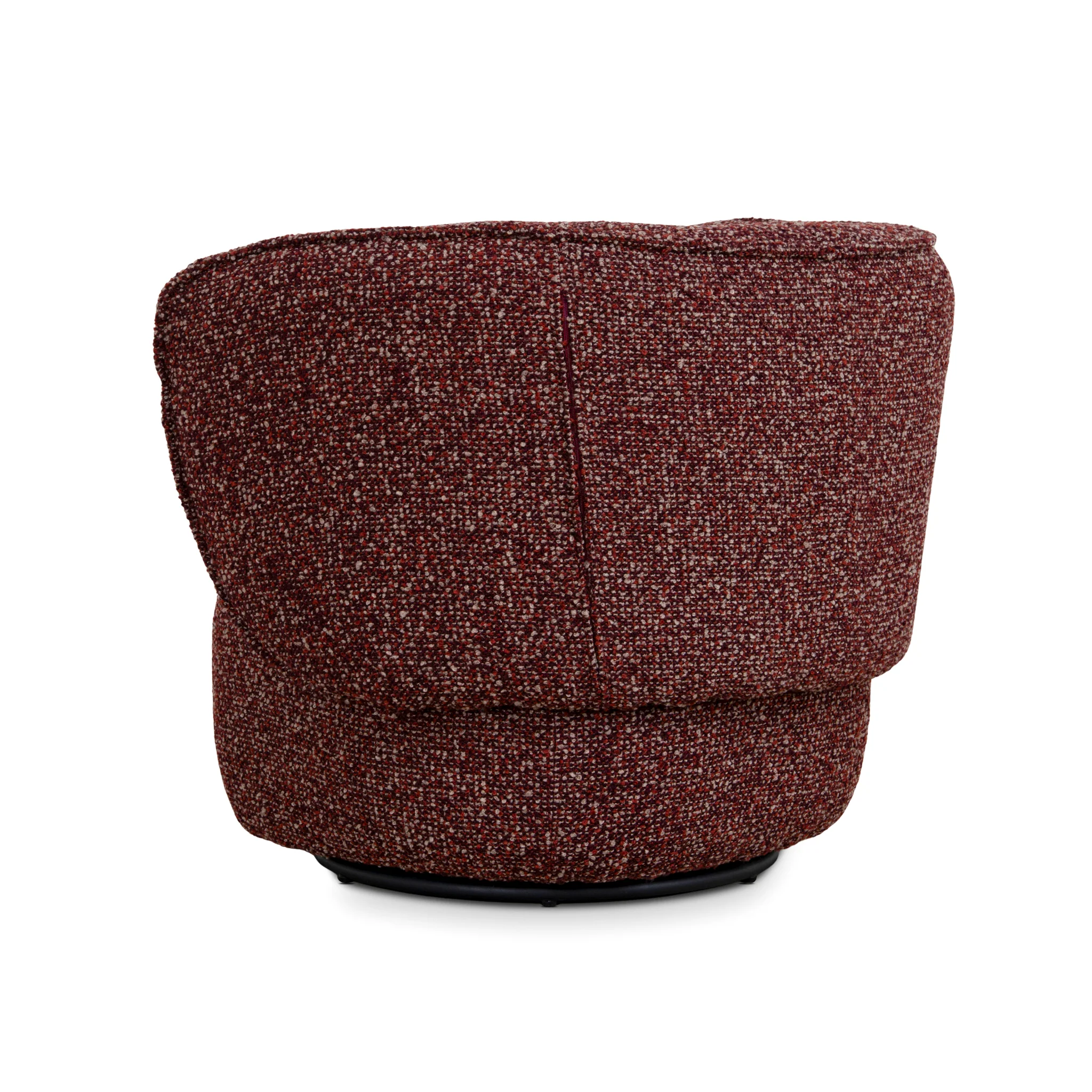 Amara Swivel Armchair - Autumn Red - Image 4