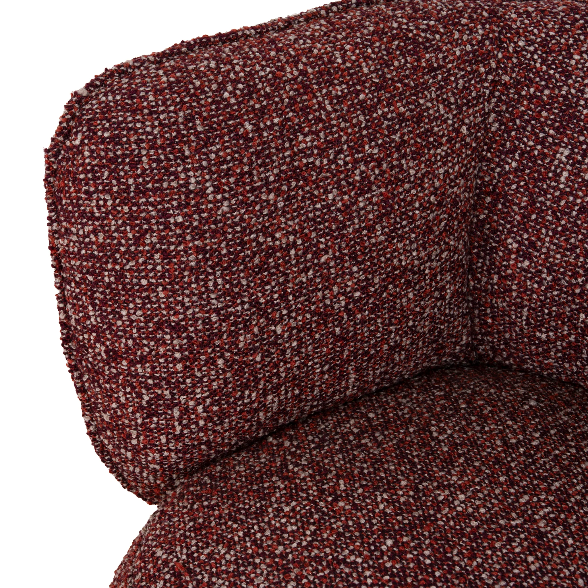 Amara Swivel Armchair - Autumn Red - Image 7