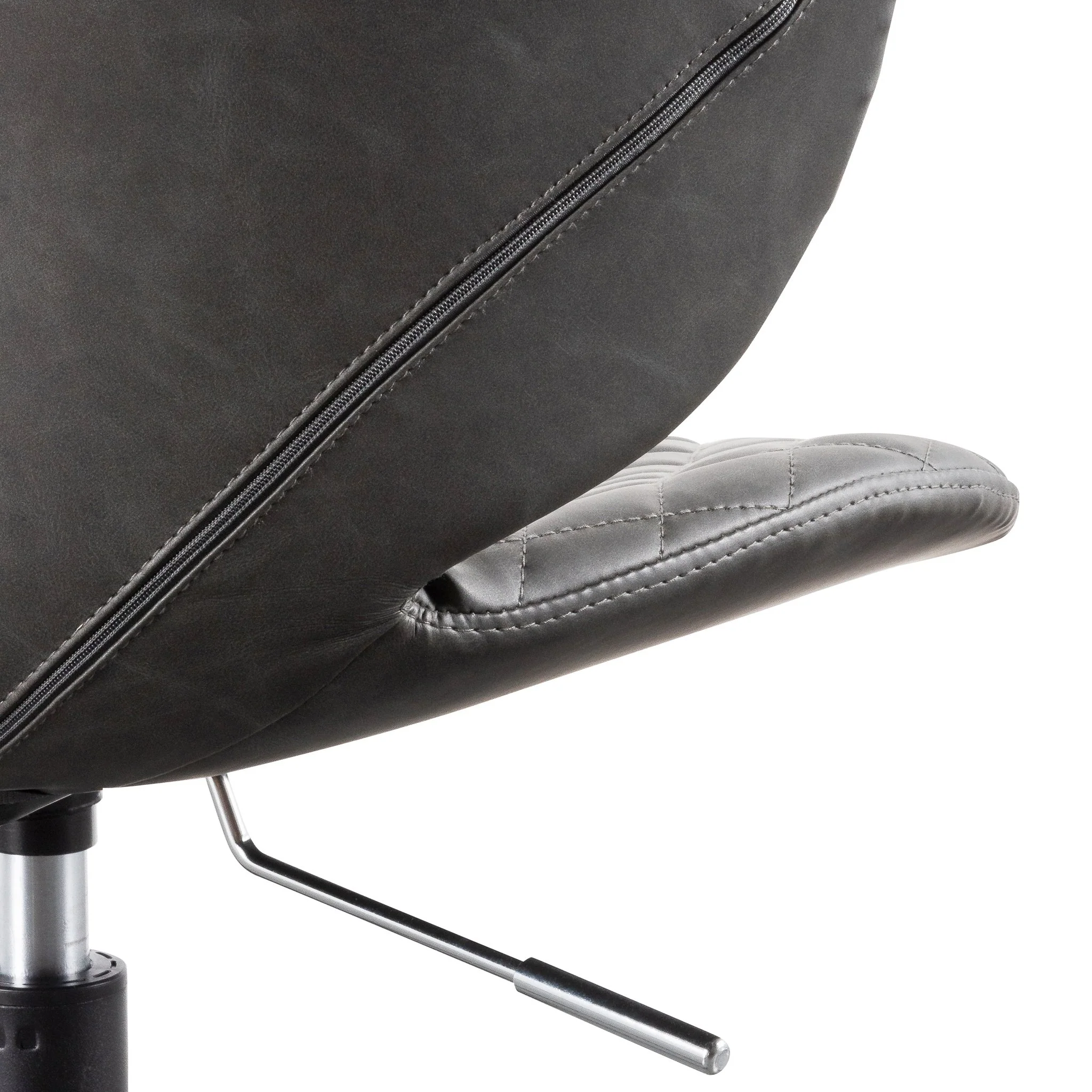 Amos Office Chair - Charcoal with Black Base - Image 9