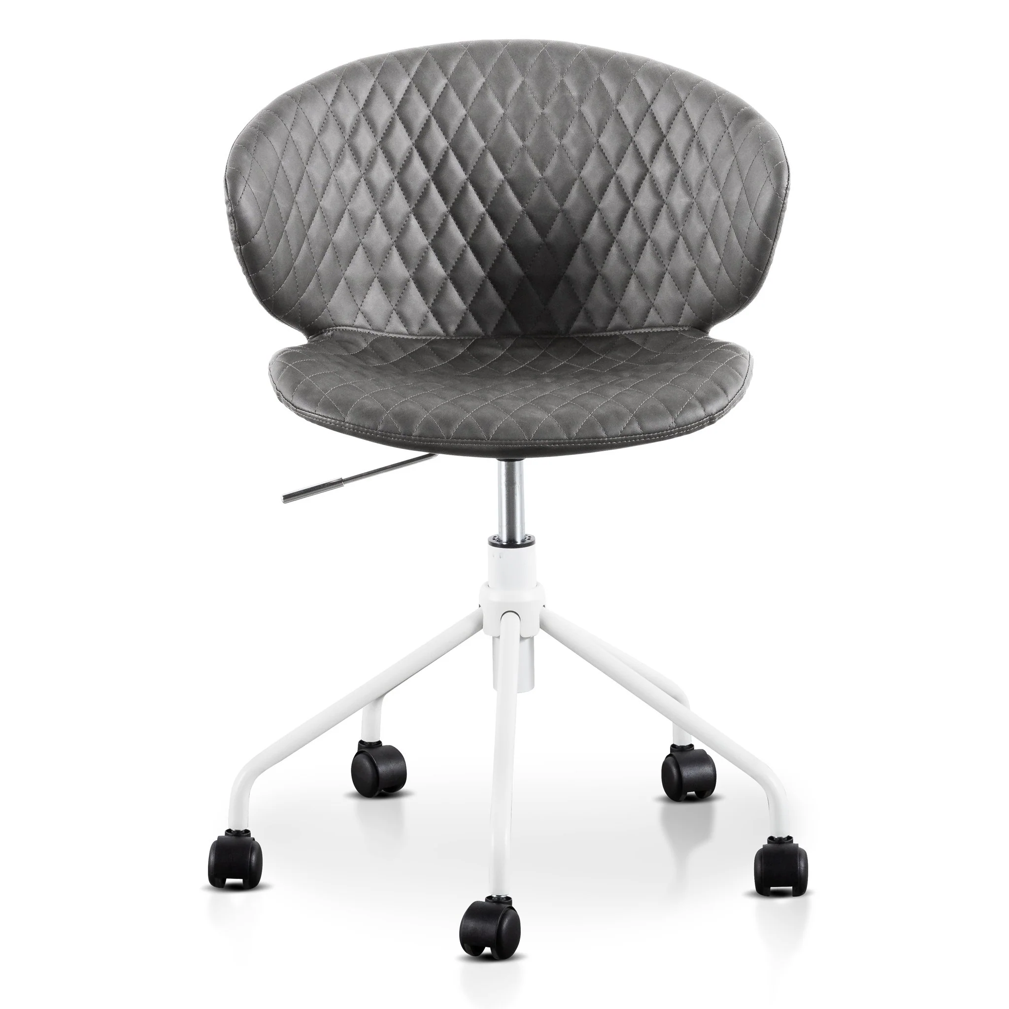 Amos Office Chair - Charcoal with White Base - Image 3