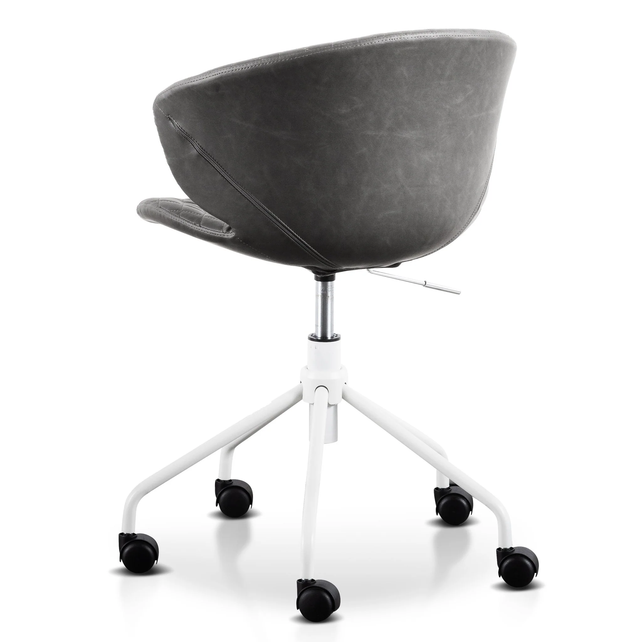 Amos Office Chair - Charcoal with White Base - Image 5