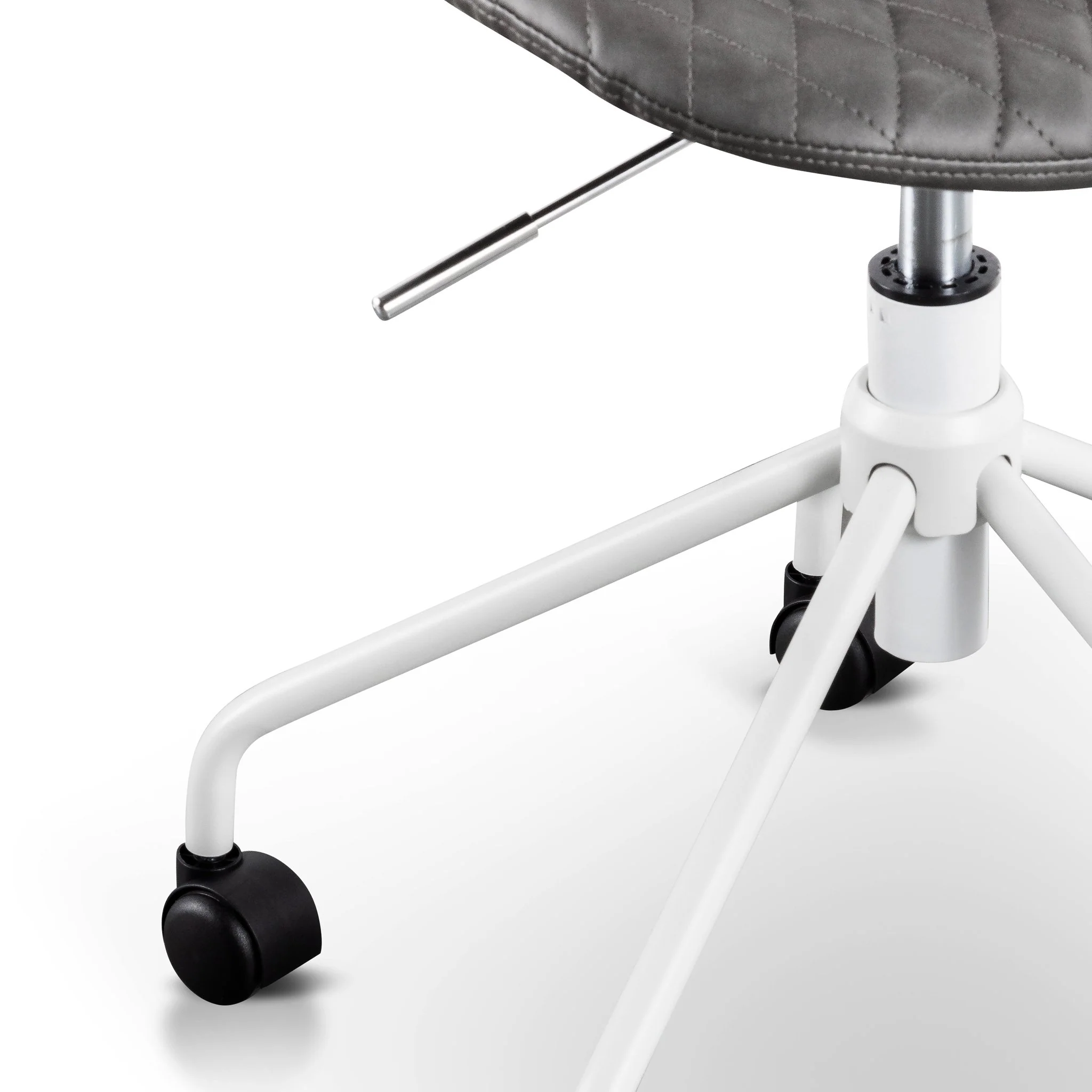 Amos Office Chair - Charcoal with White Base - Image 7