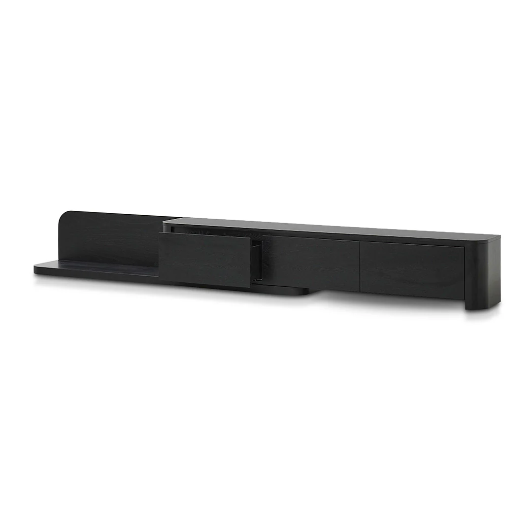 Anna Extendable TV Entertainment Unit - Full Black Oak - Image 5