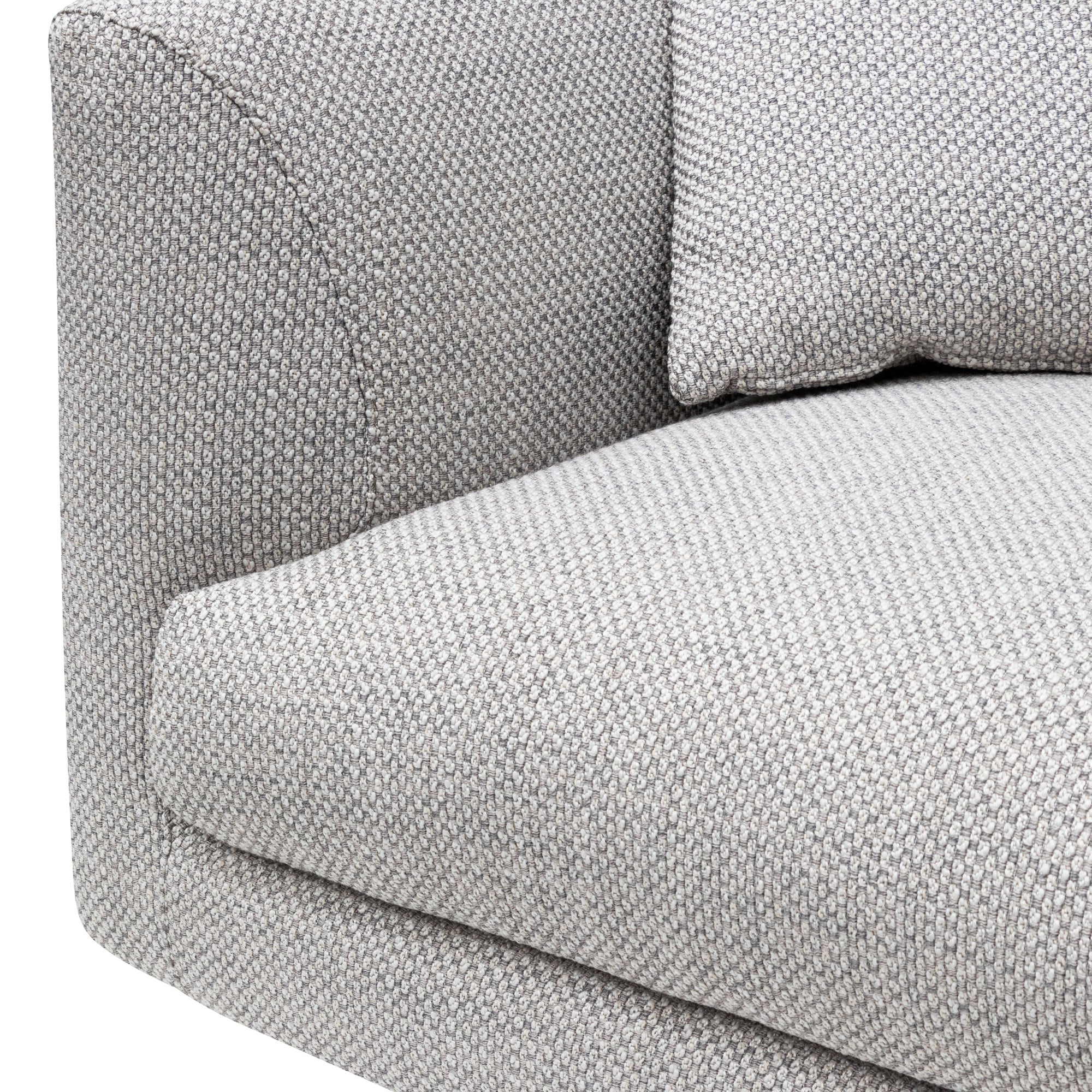 Arlette 4 Seater Fabric Sofa - Passive Grey - Image 11