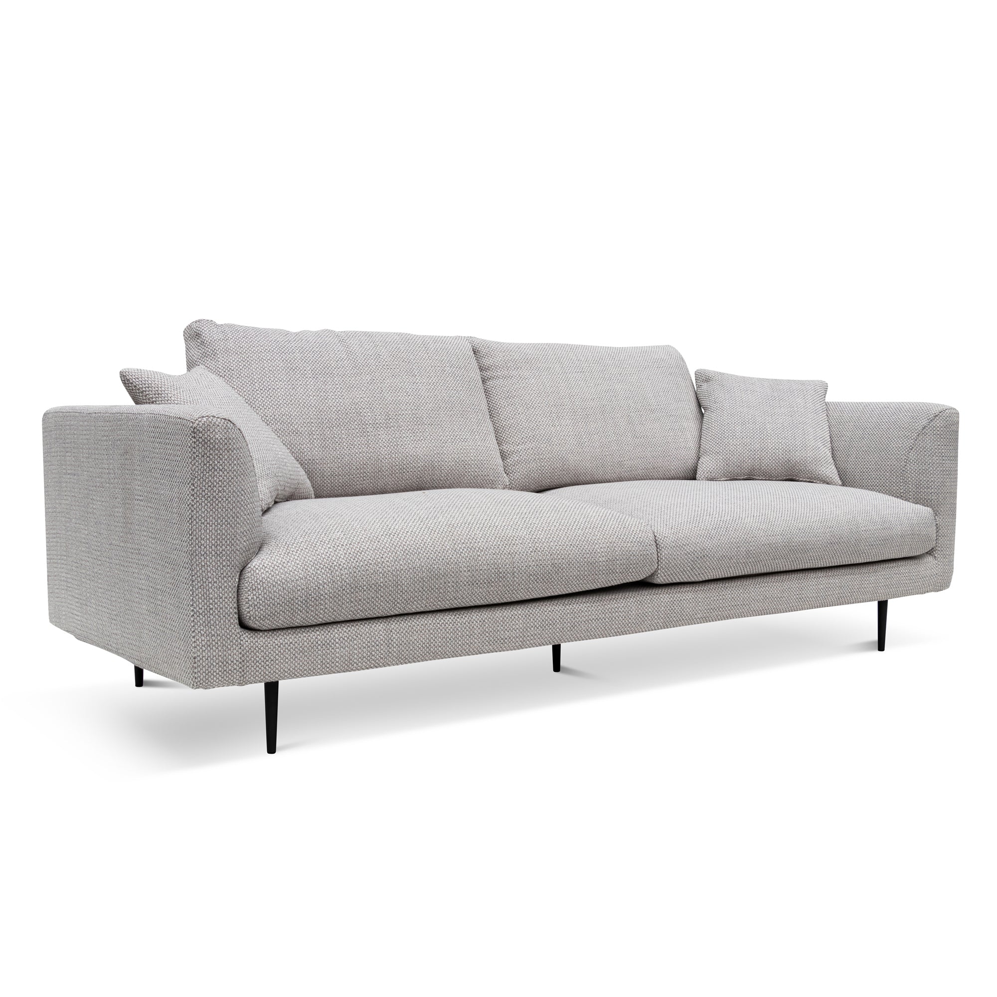 Arlette 4 Seater Fabric Sofa - Passive Grey - Image 3