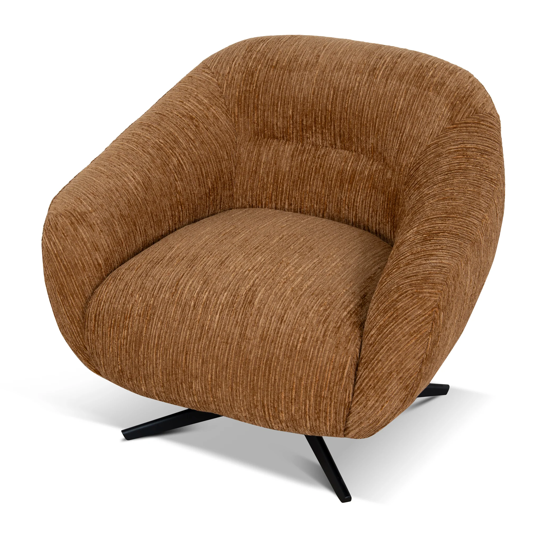 Arlo Swivel Armchair - Honey Gold - Image 6
