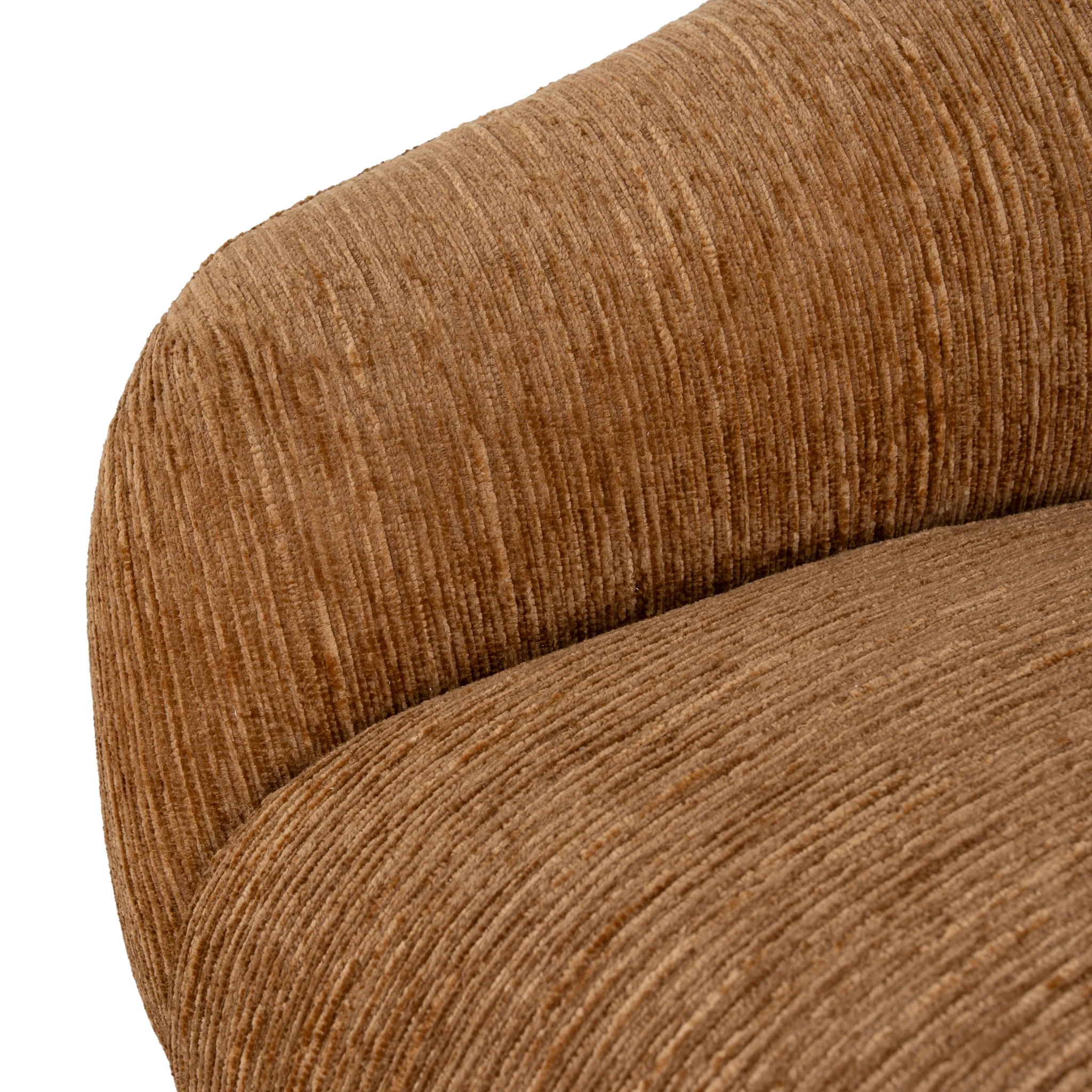 Arlo Swivel Armchair - Honey Gold - Image 8