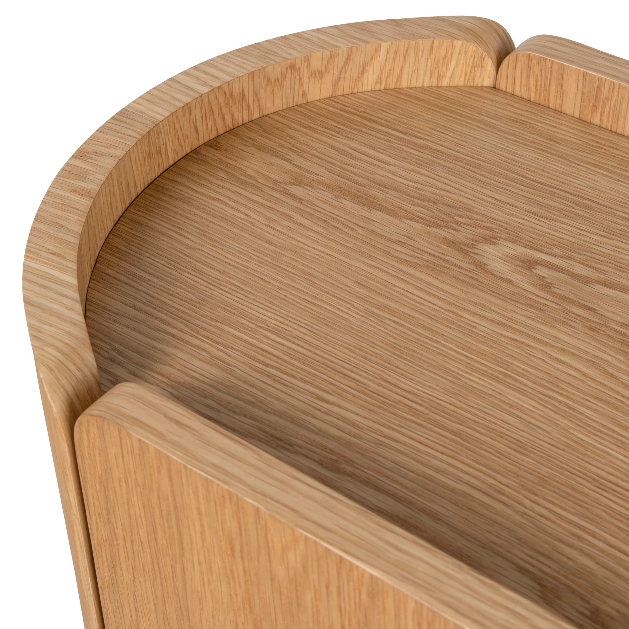 Arnar 60cm Bedside Table - Natural Oak - Image 12