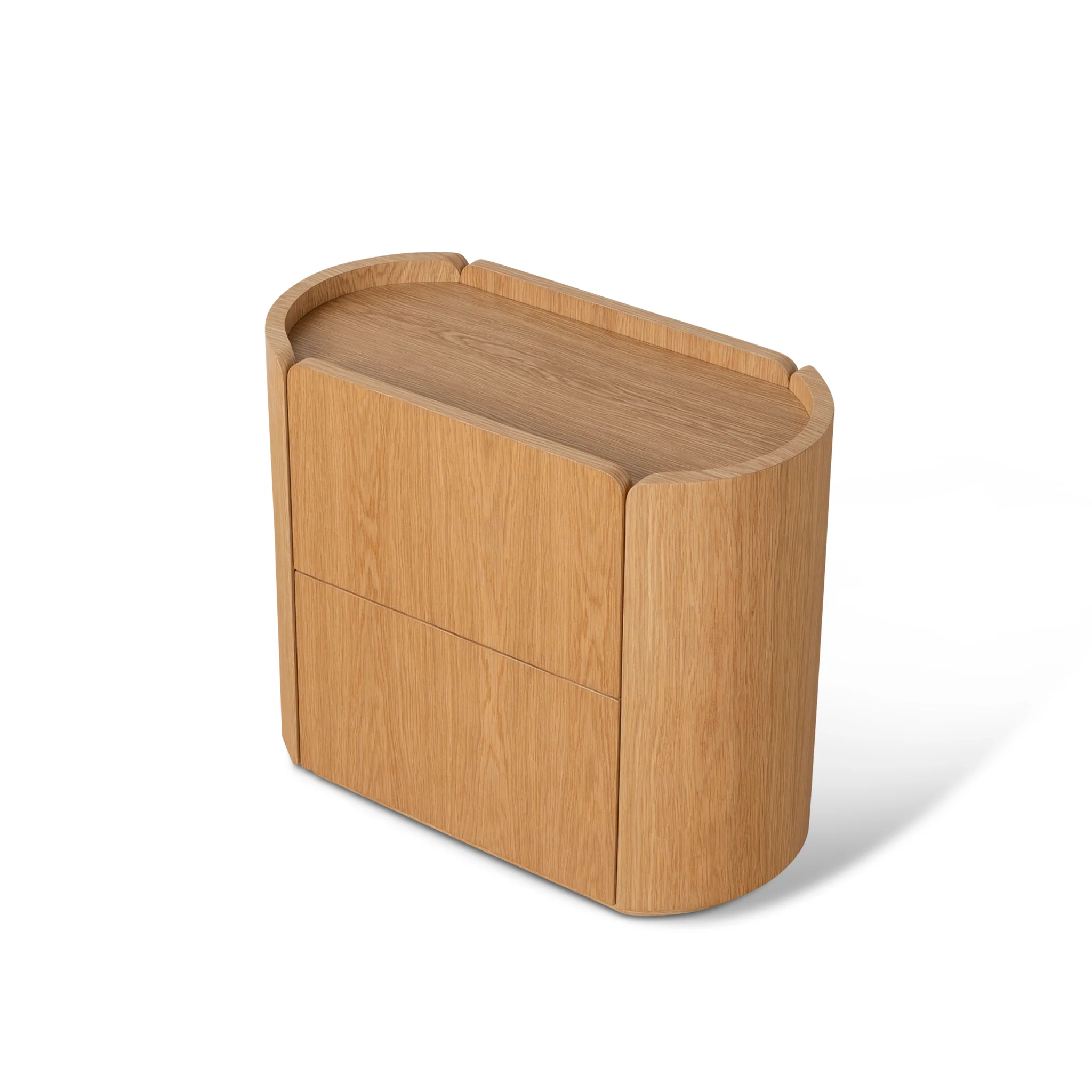 Arnar 60cm Bedside Table - Natural Oak - Image 6