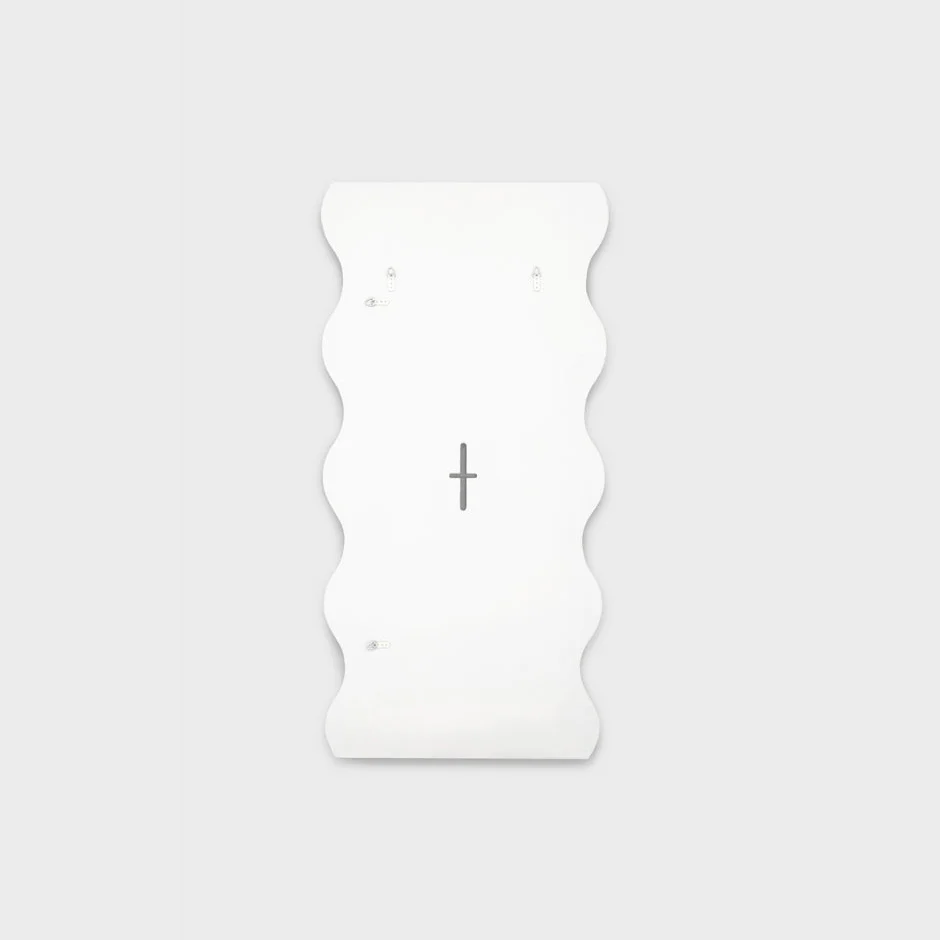 Artemis 165cm Wave Mirror - White - Image 3