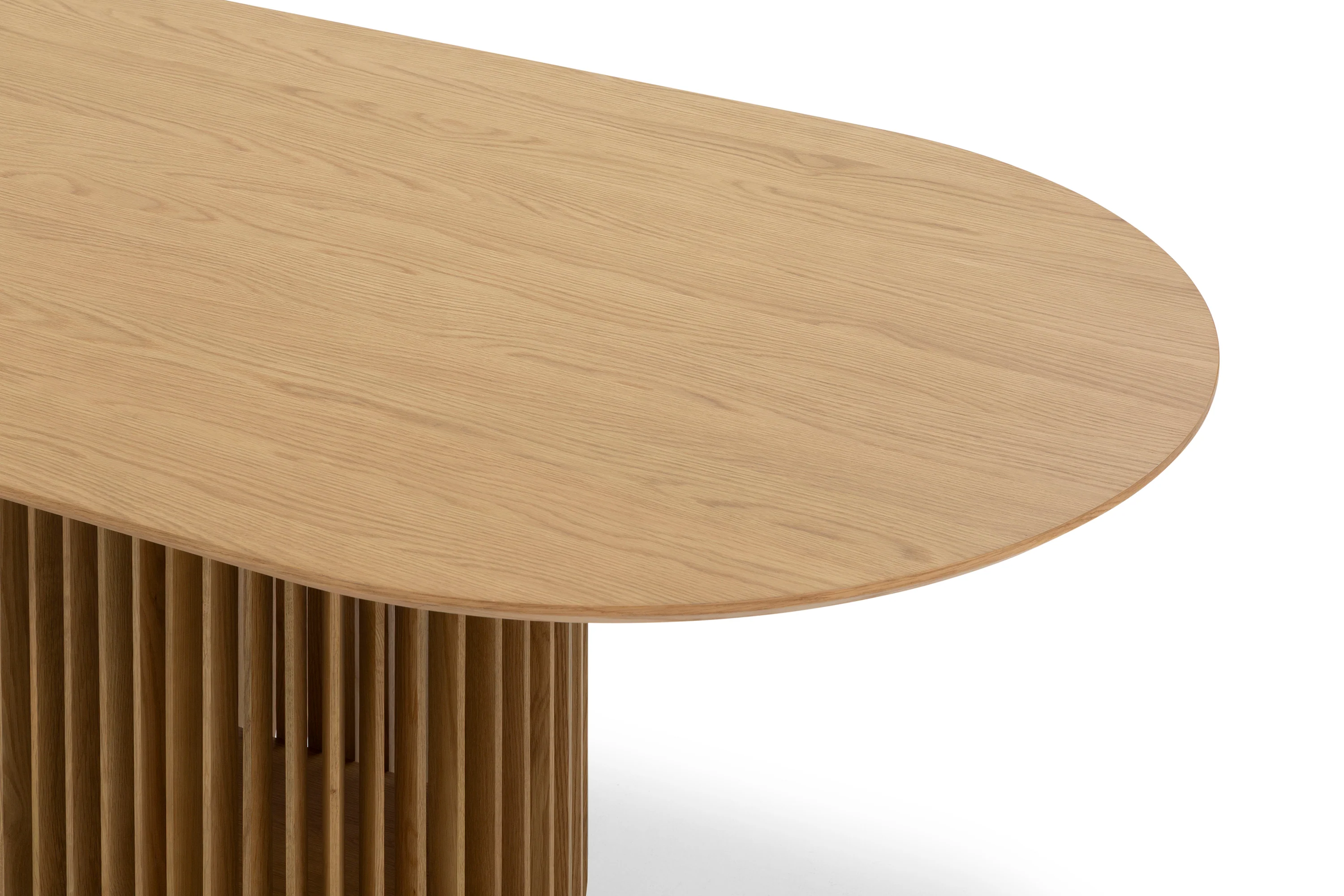 Arvena 2.2m Oval Dining Table - Natural - Image 8