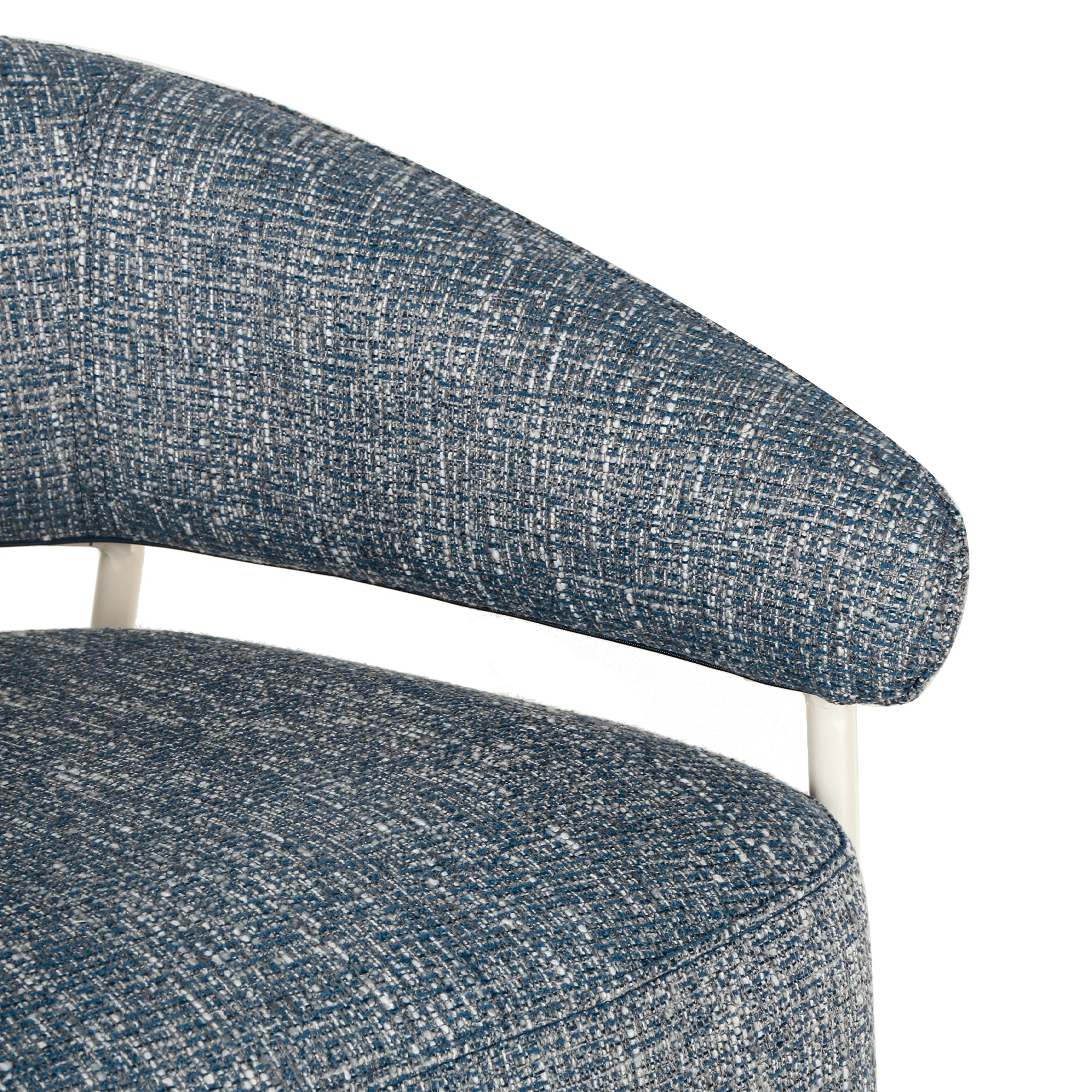 Asika Fabric Armchair - Prussian Blue - Image 6