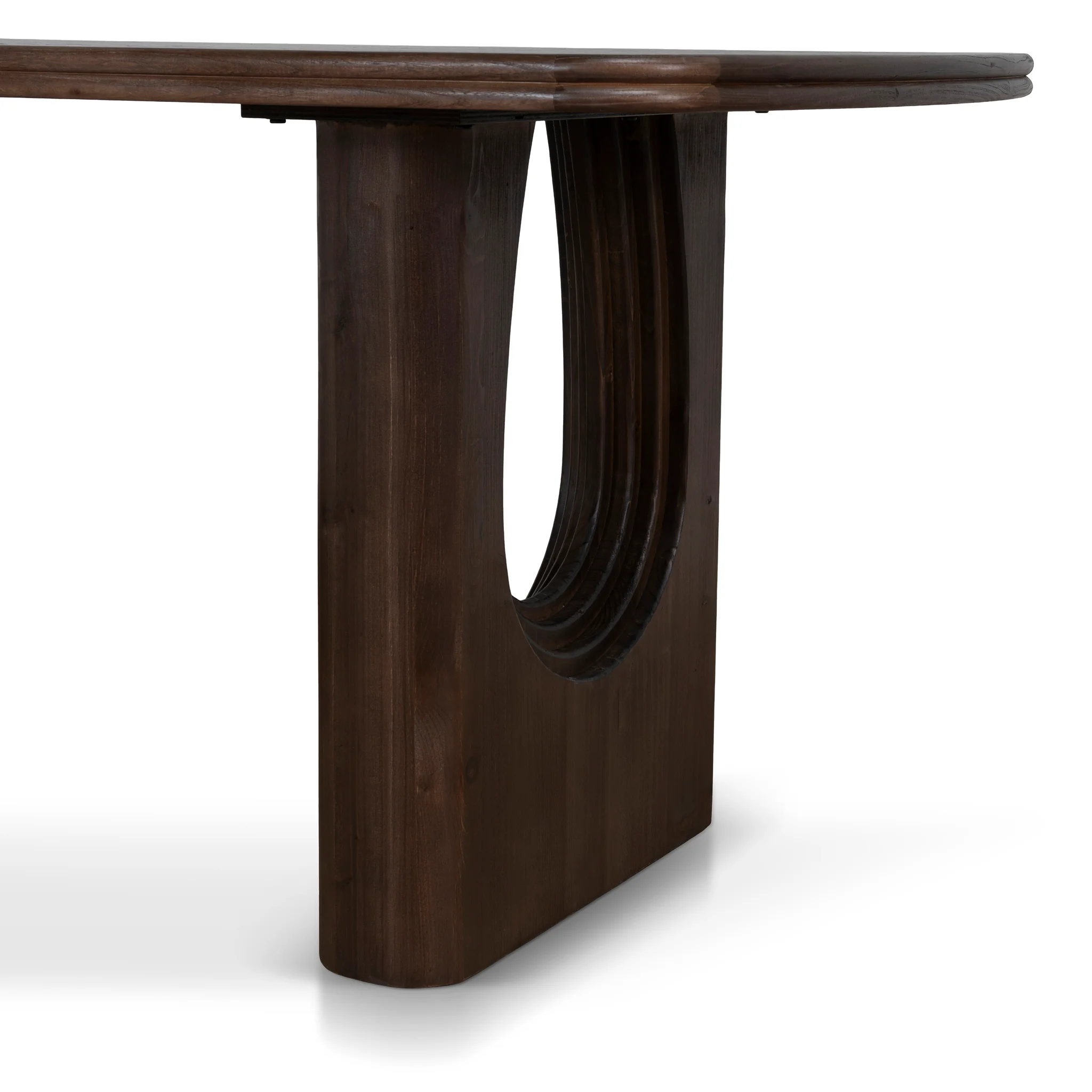 Auralin 1.8m Elm Dining Table - Walnut - Image 10