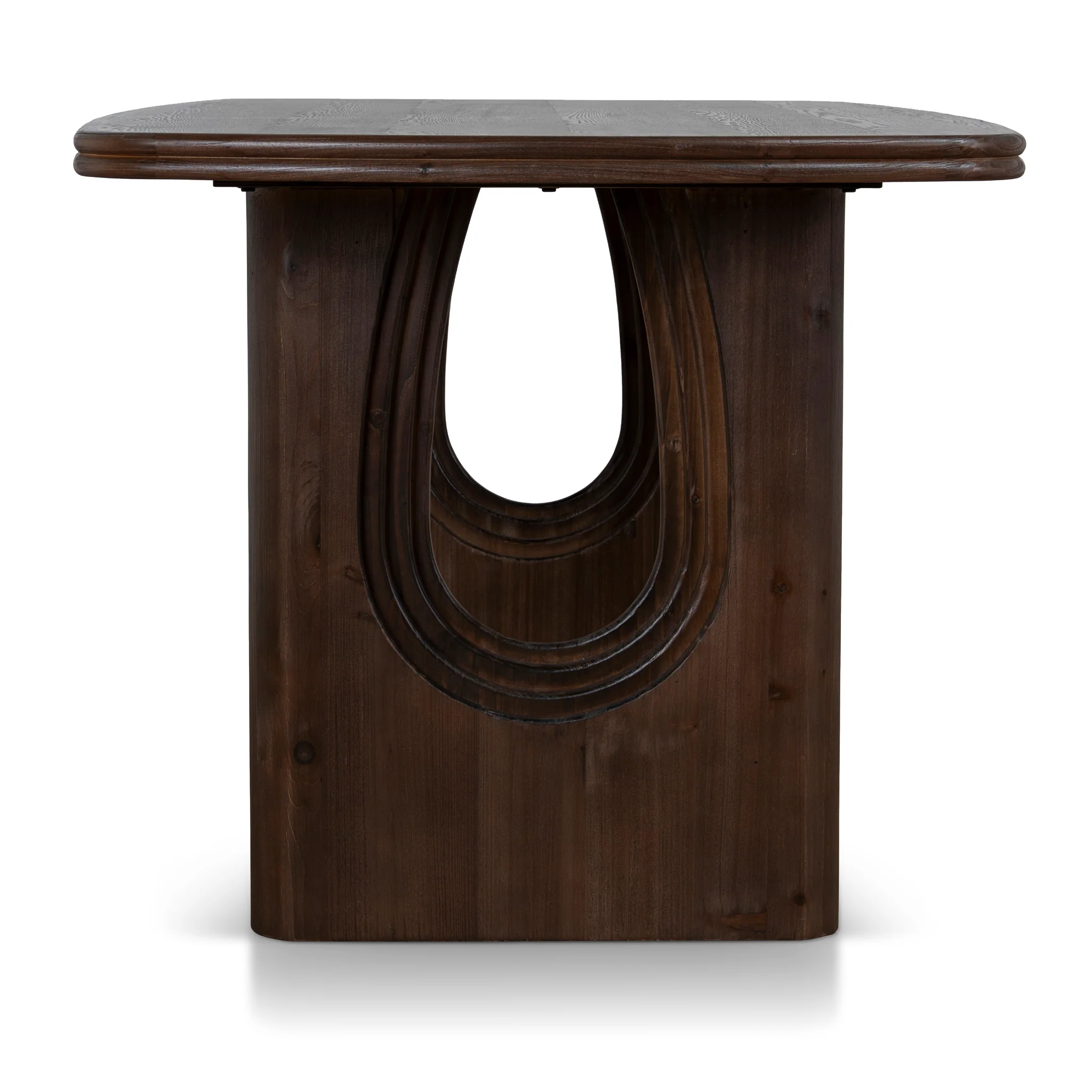 Auralin 1.8m Elm Dining Table - Walnut - Image 4