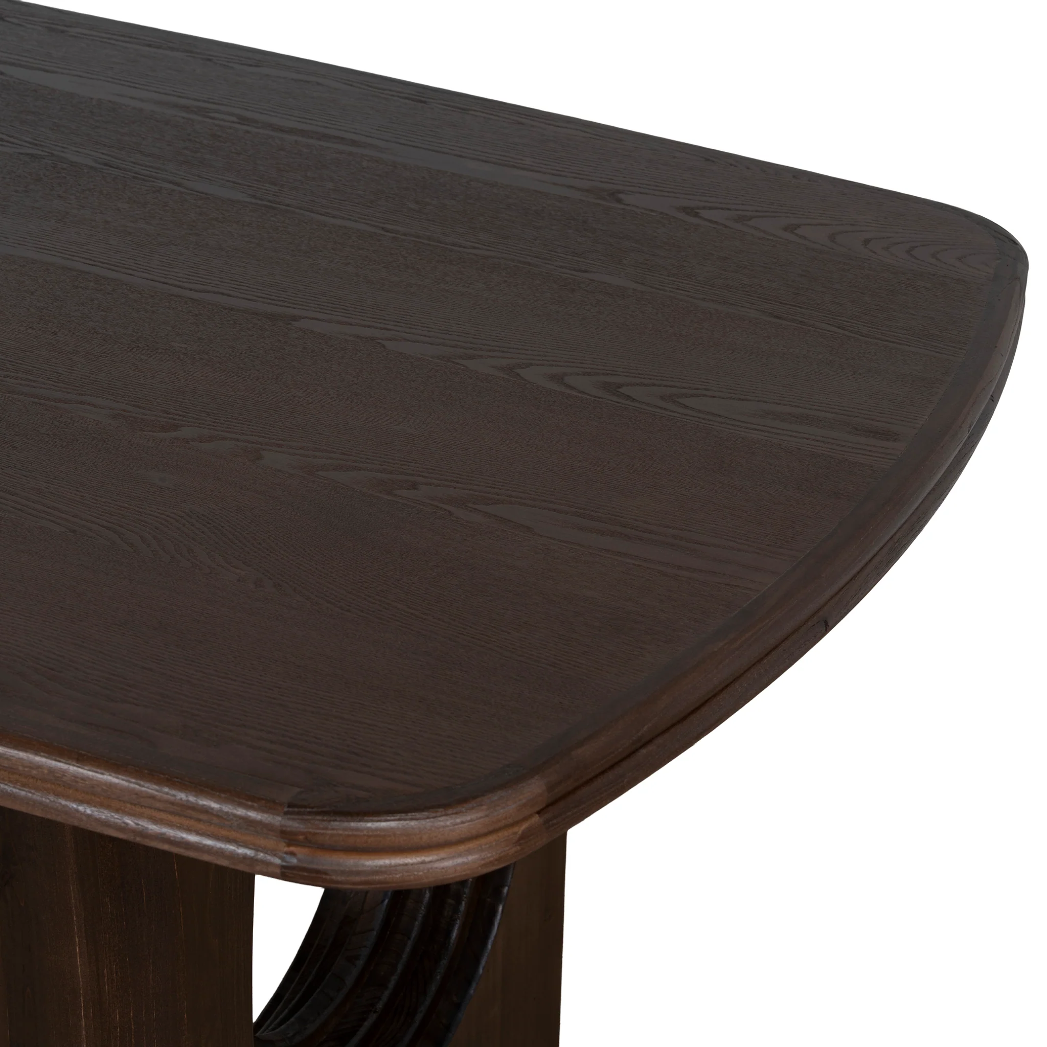 Auralin 1.8m Elm Dining Table - Walnut - Image 9