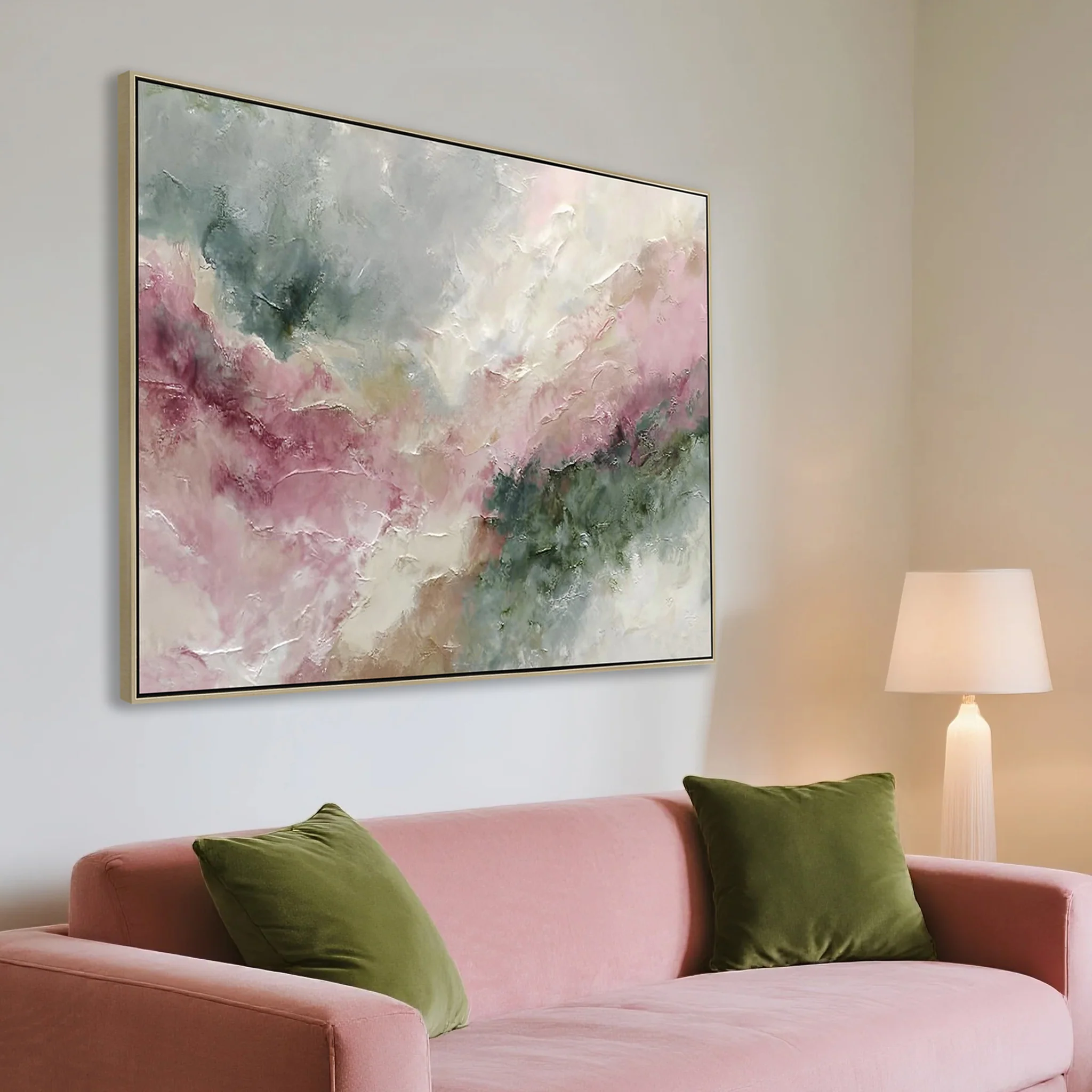 Aurora Rosa 120 x 80cm Framed Canvas - Natural - Image 3