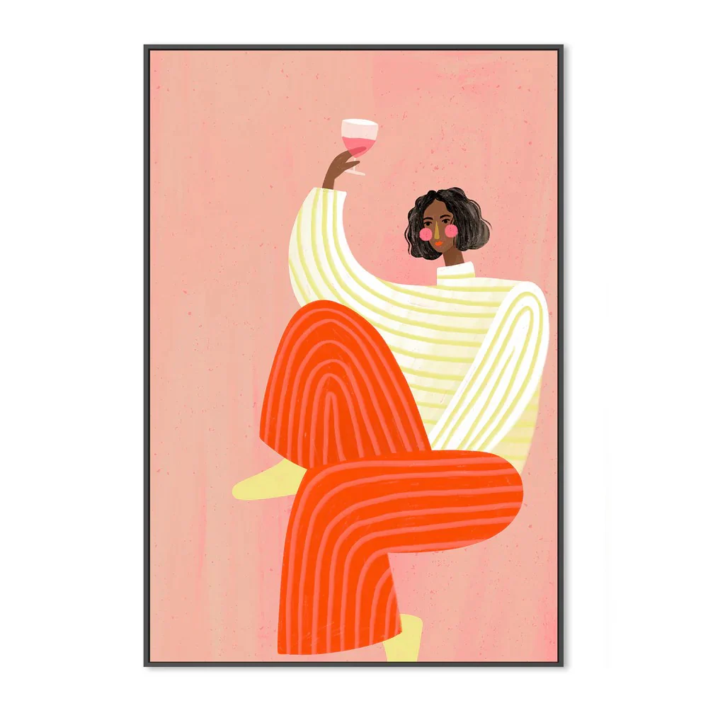 The Woman With The Glass Of Wine, By Bea Muller - Image 3