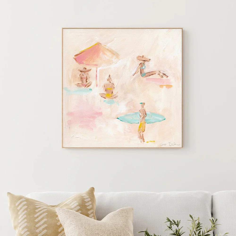 Beach Scene With Umbrella, By Cass Deller - Image 4