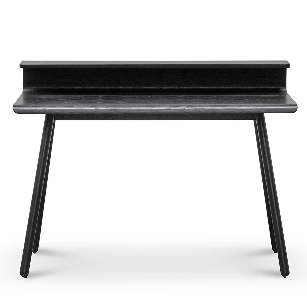 Belinda Wooden Home Office Desk - Full Black - Image 2