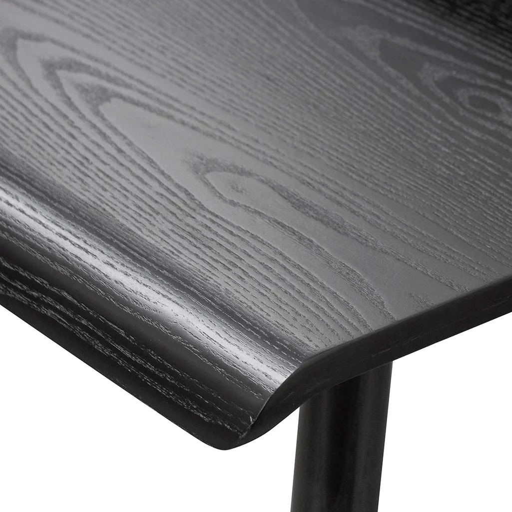 Belinda Wooden Home Office Desk - Full Black - Image 5