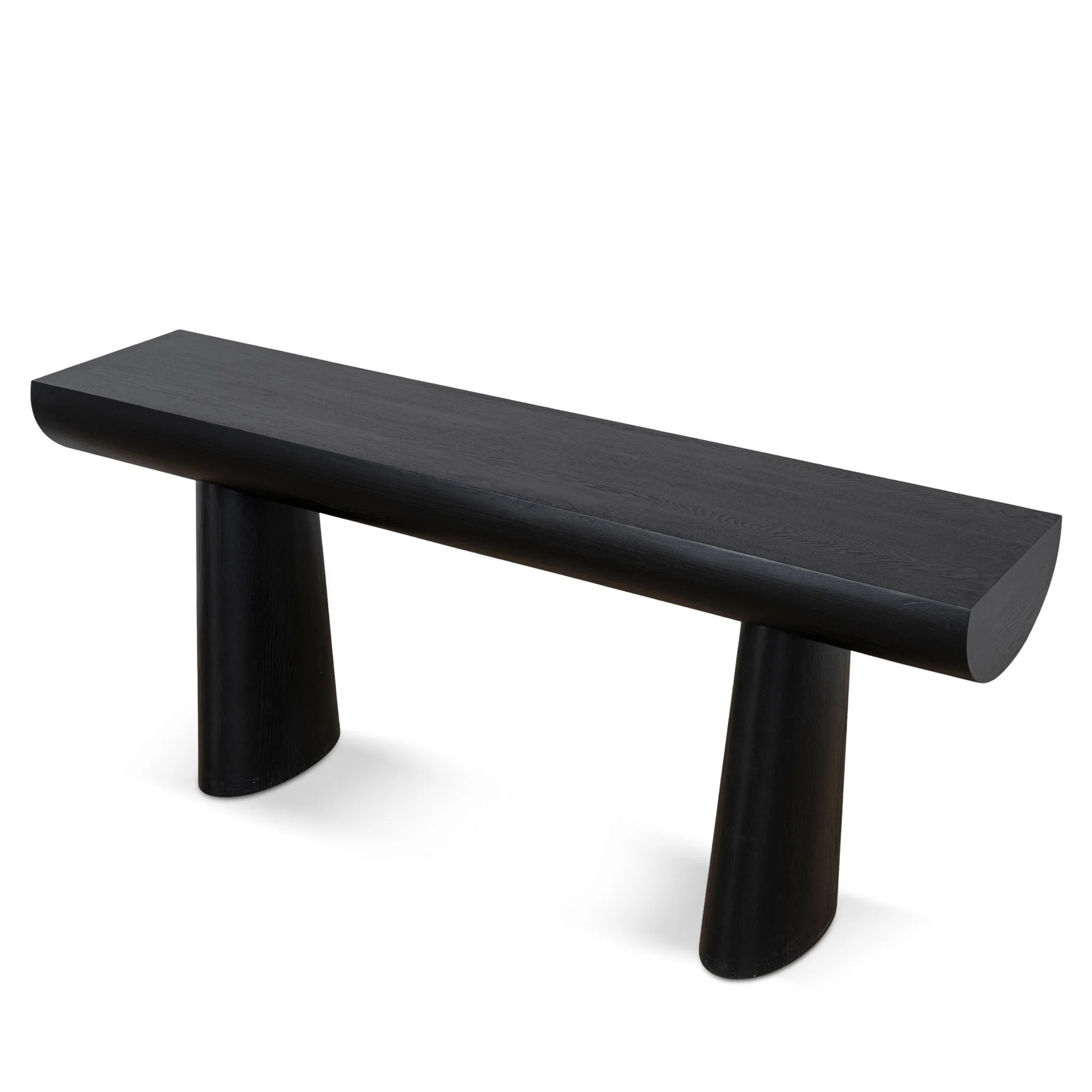 Bento 1.8m Elm Console Table - Full Black - Image 4