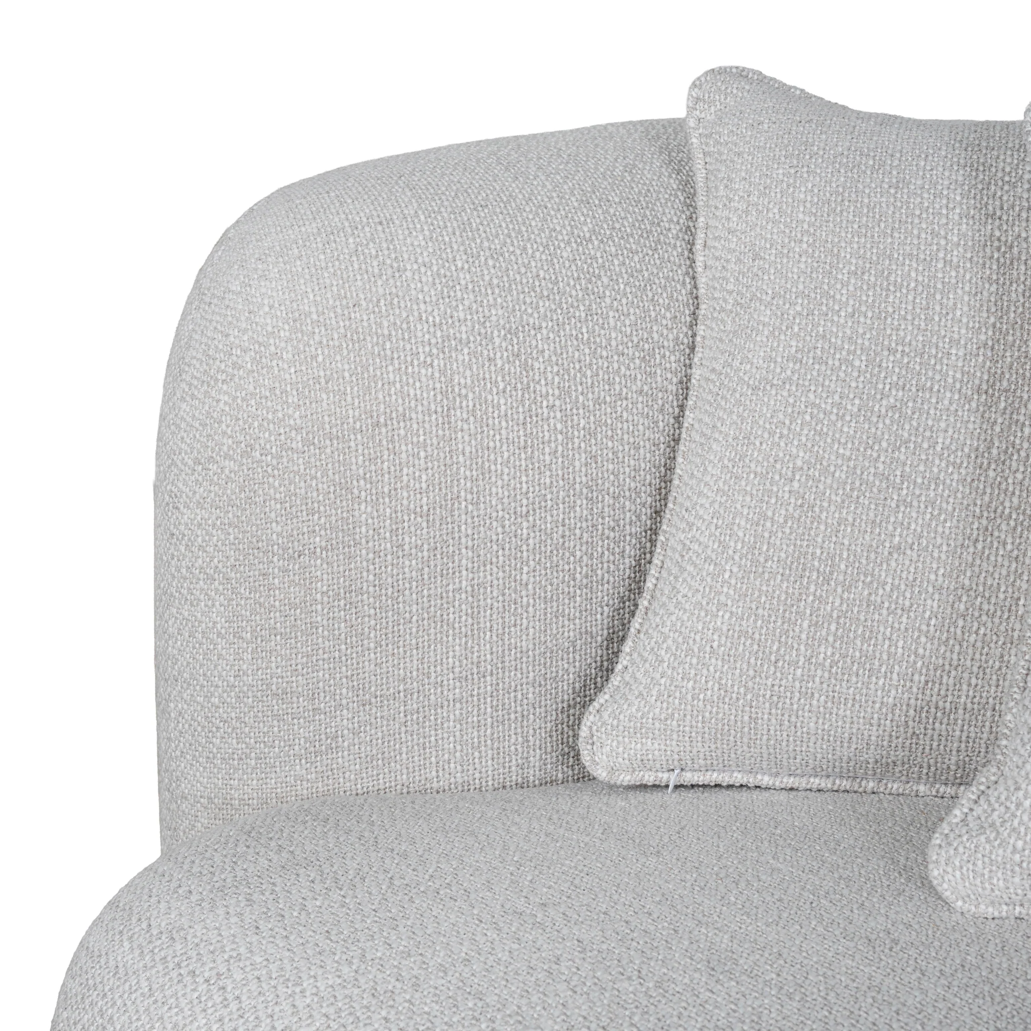 Berg 3 Seater Sofa - Beige Linen - Image 12