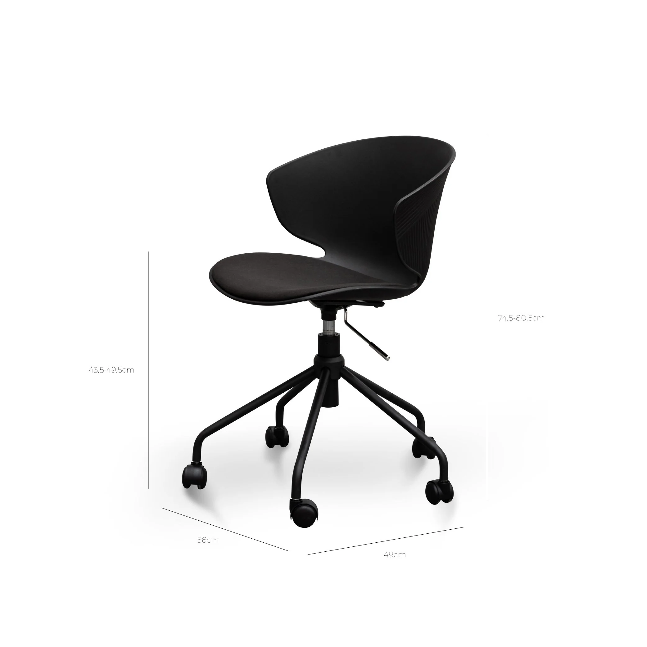 Betrillo Office Chair - Full Black - Image 10