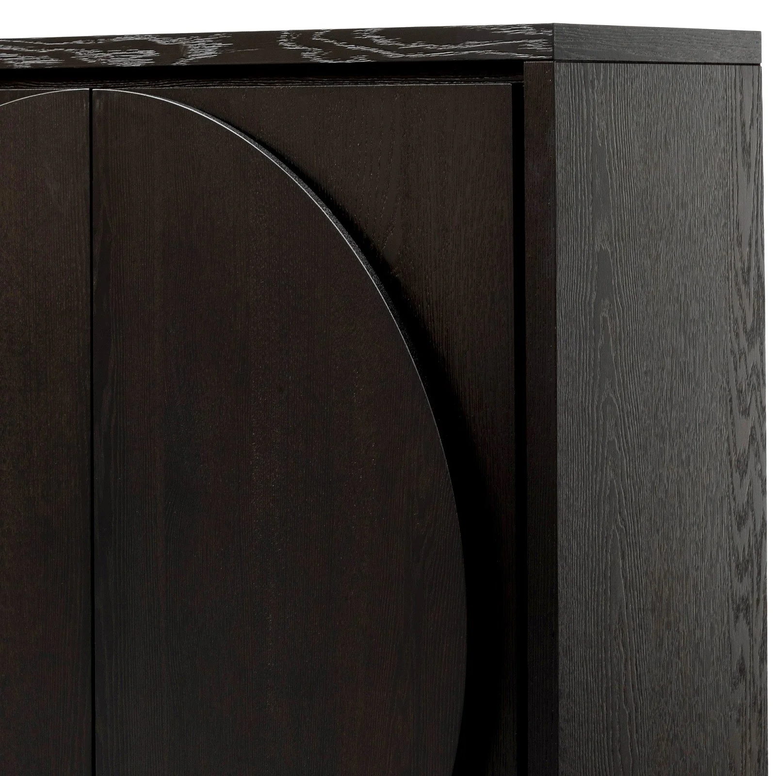 Bonnie 2 Doors Wooden Storage Cabinet - Textured Espresso Black - Image 6