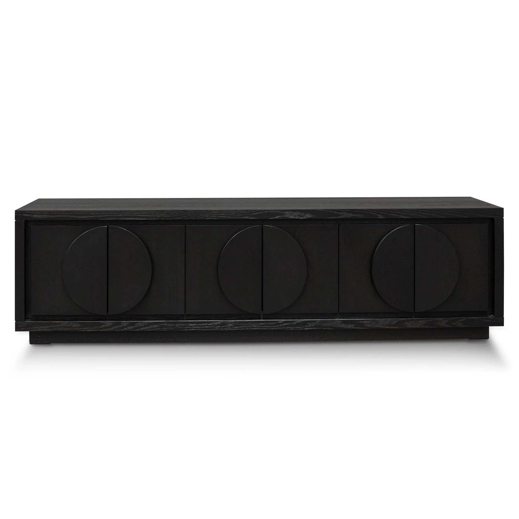 Bonnie 2m Wooden TV Entertainment Unit - Textured Espresso Black - Image 2