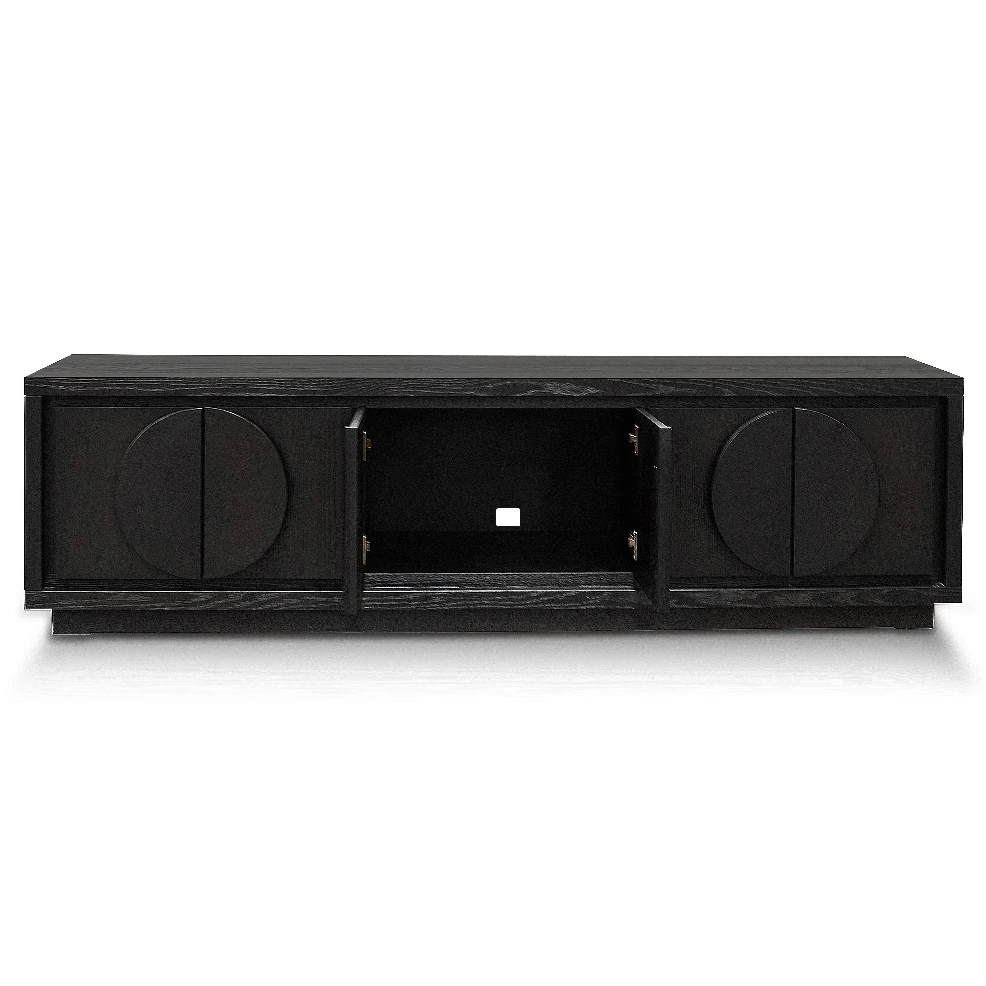 Bonnie 2m Wooden TV Entertainment Unit - Textured Espresso Black - Image 4