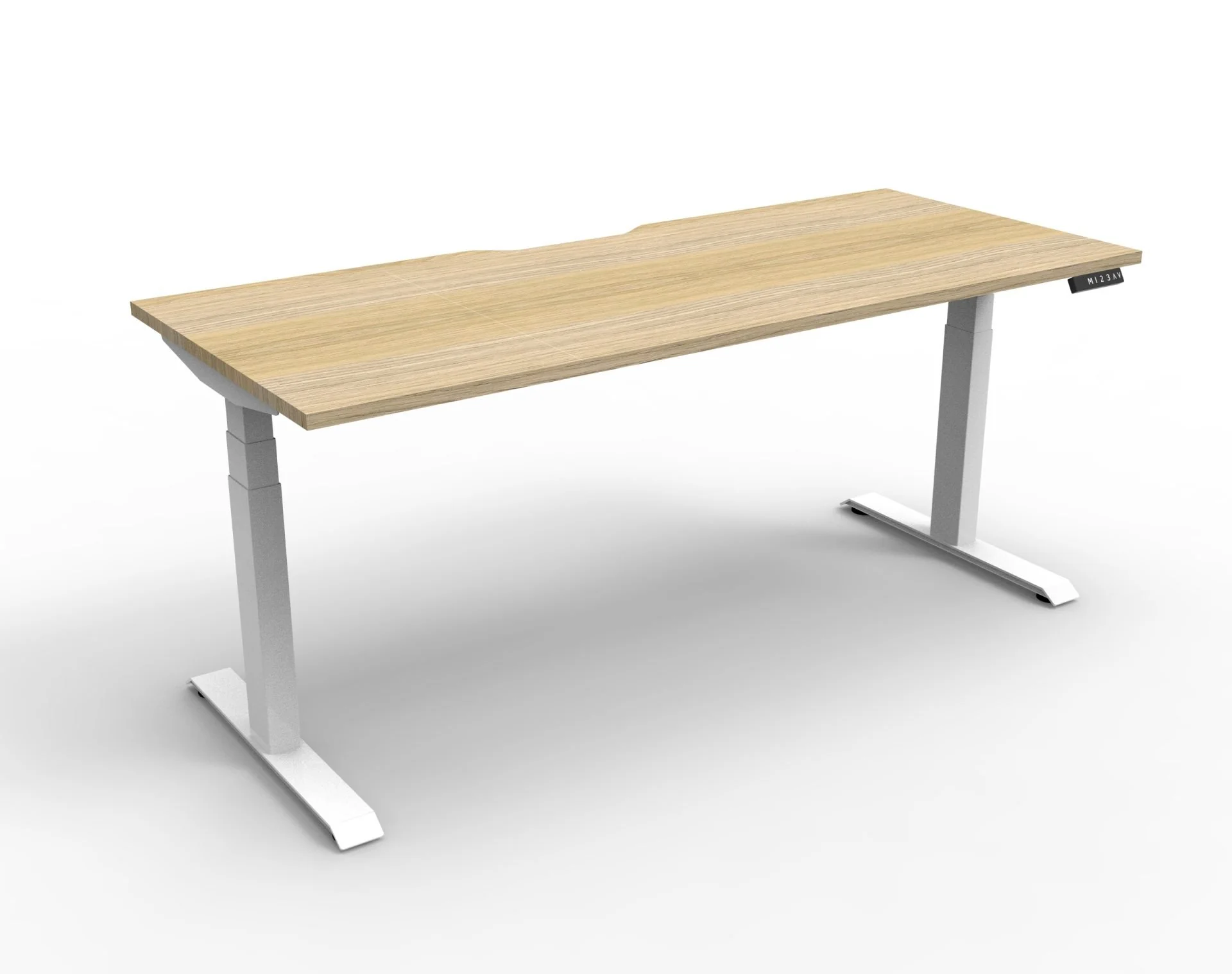 Boost Plus 1.2m Single Sided Workstation - Natural & White - Image 3